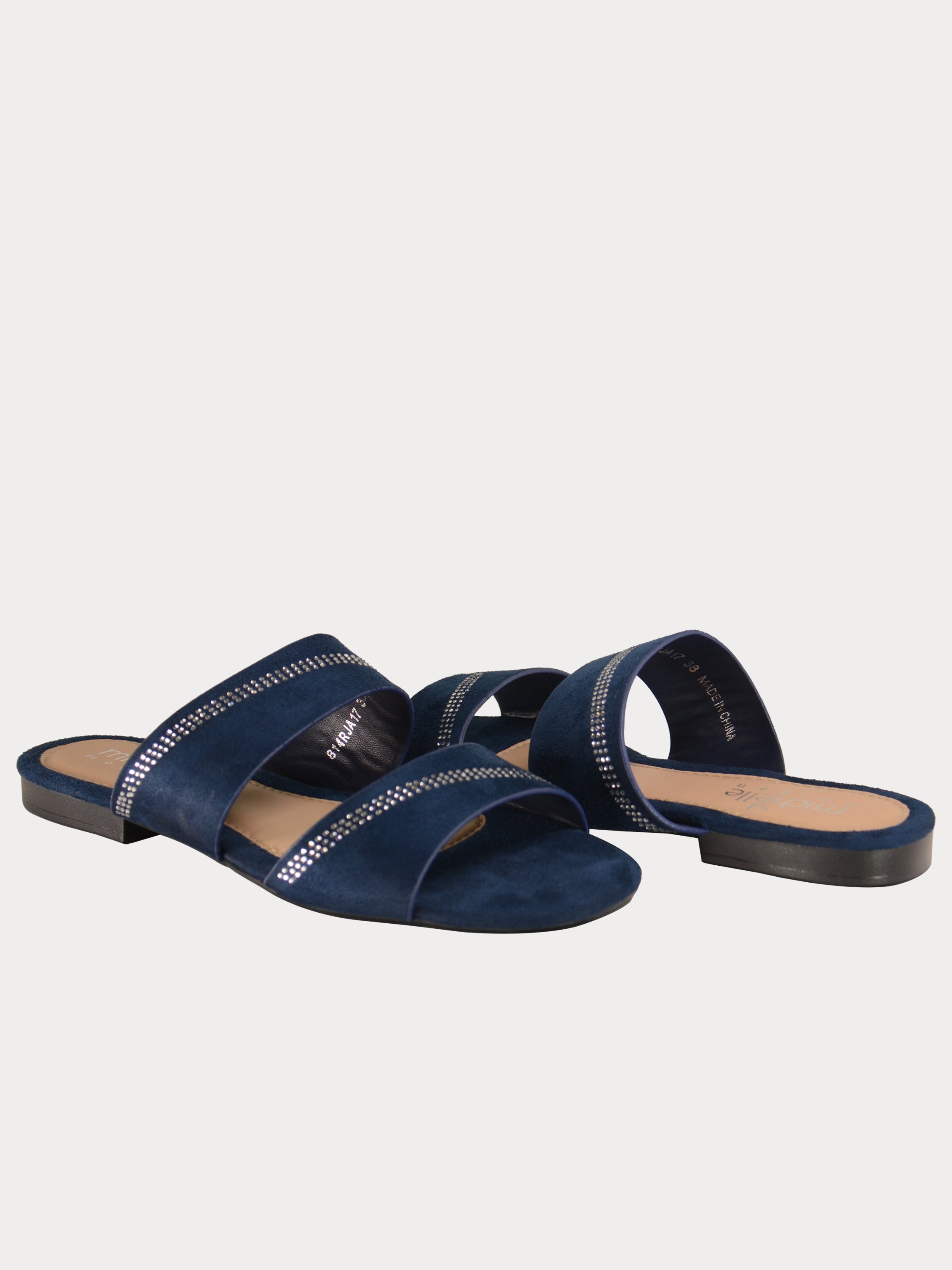 Michelle Morgan 814170 Women's Slider Sandals #color_Navy