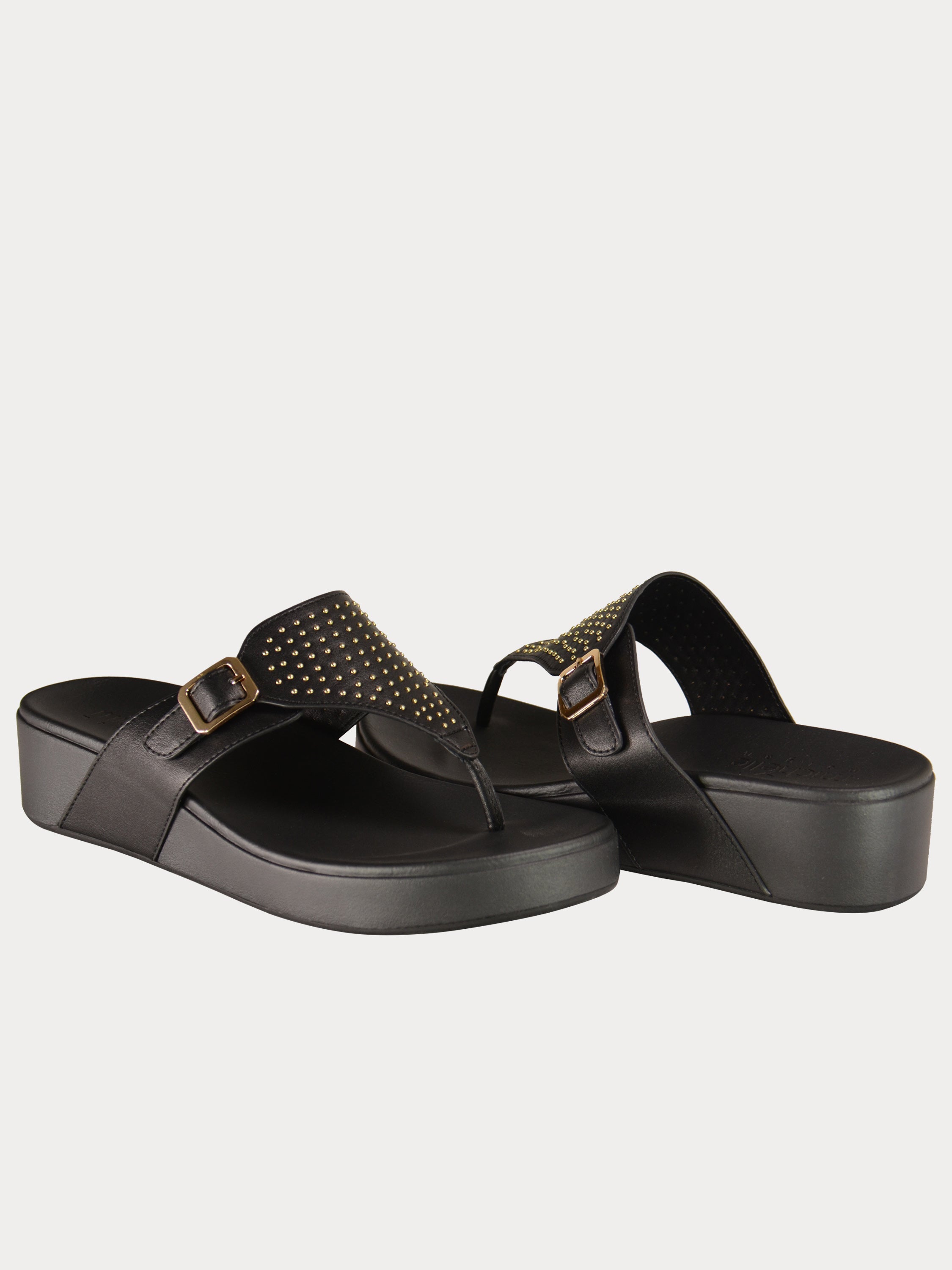 Michelle Morgan 714879 Women's Slider Sandals #color_Black