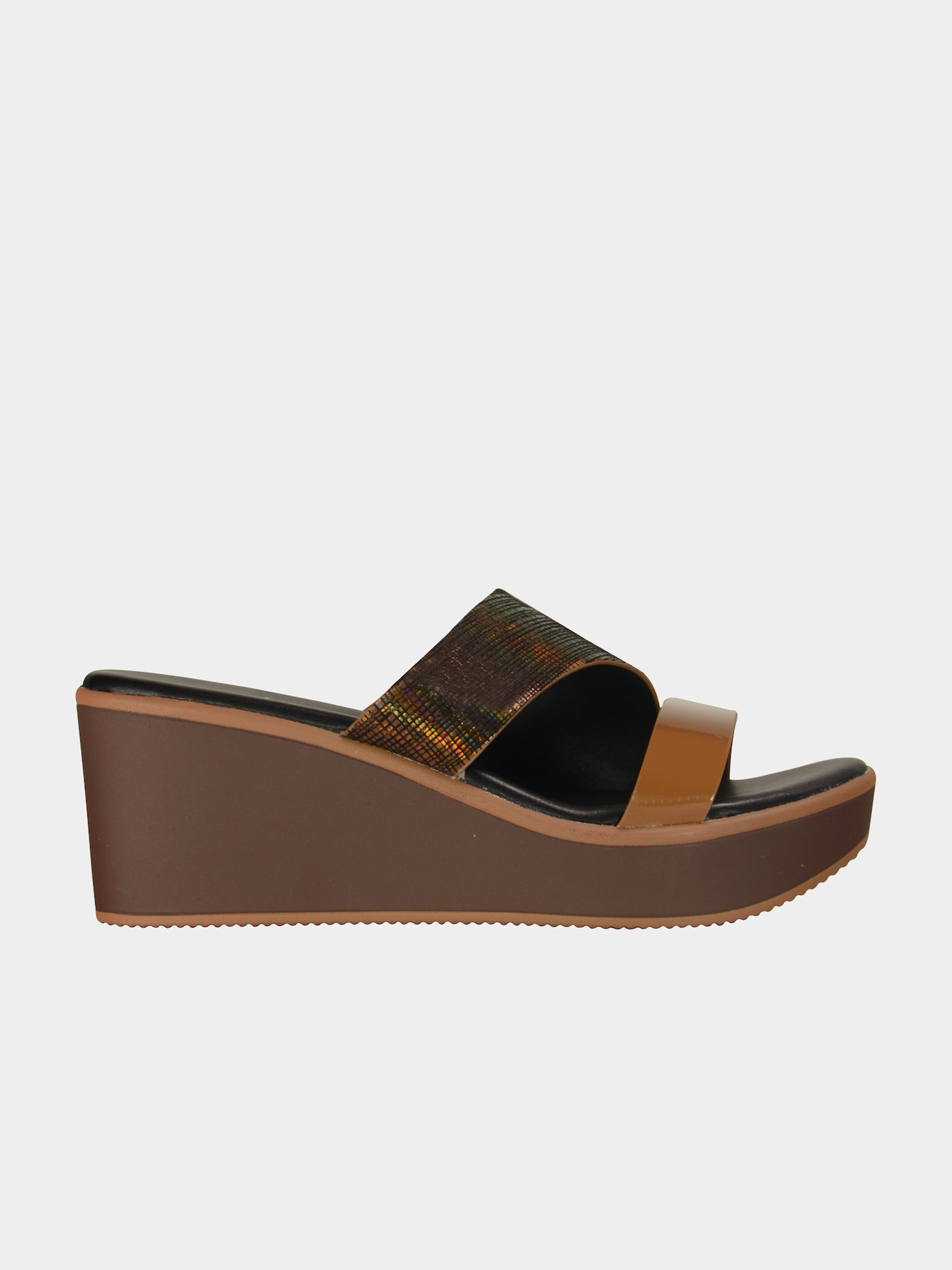Michelle Morgan 914RJ28B Women's Wedge Sandals #color_Brown