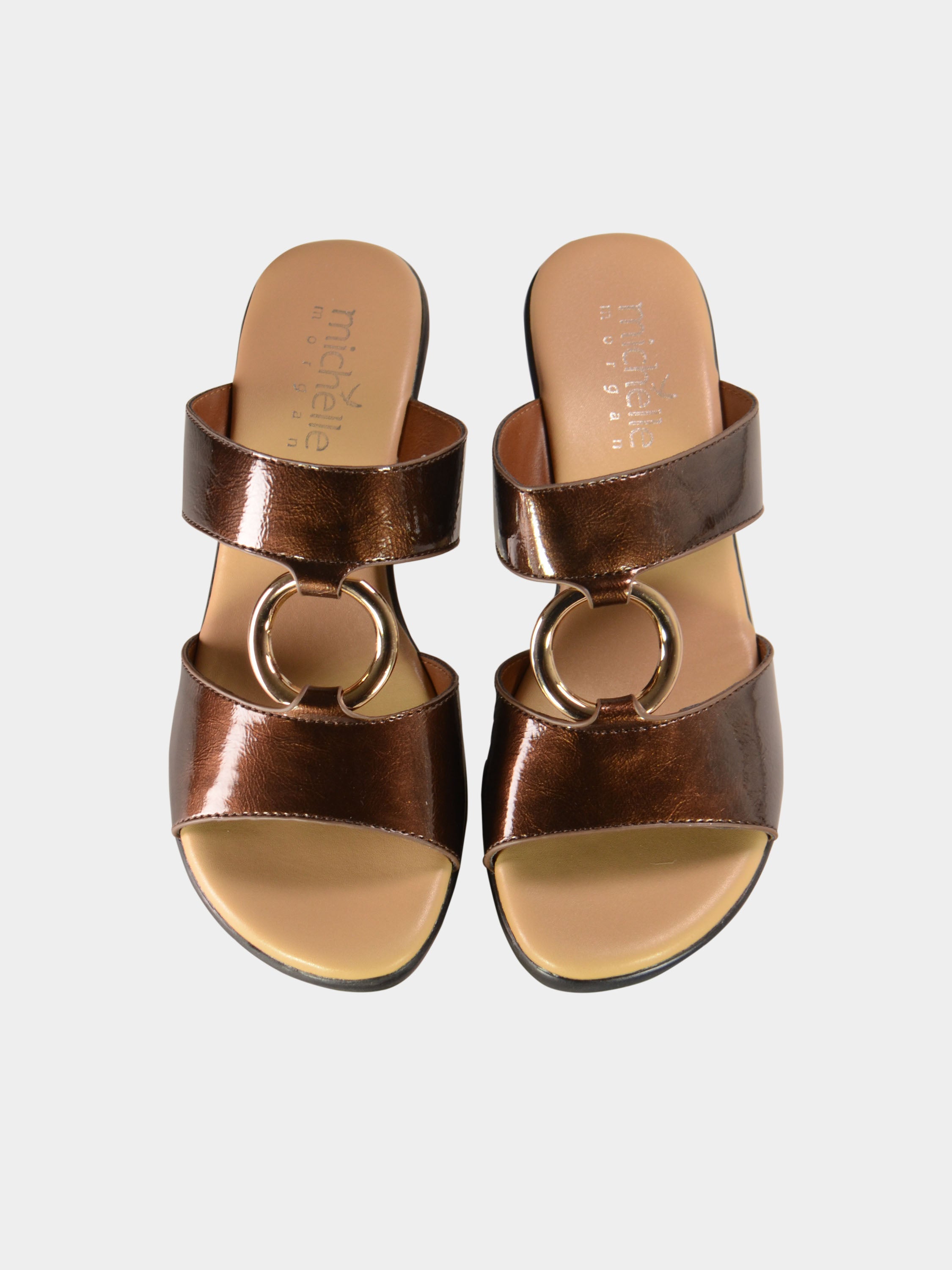 Michelle Morgan 814156 Women's Wedge Sandals #color_Brown
