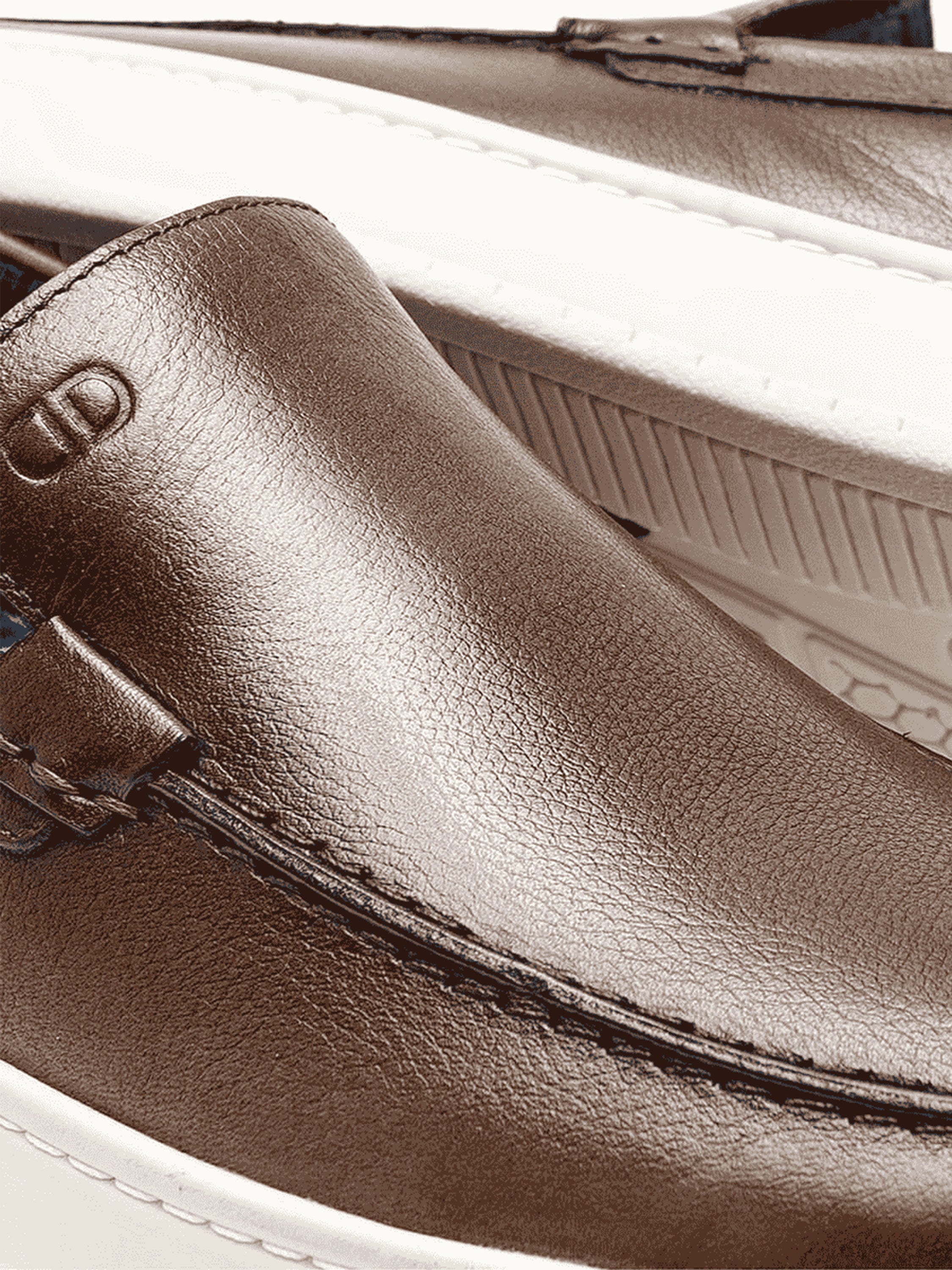 Democrata Men's Smart Comfort Stage Moccasin #color_Brown