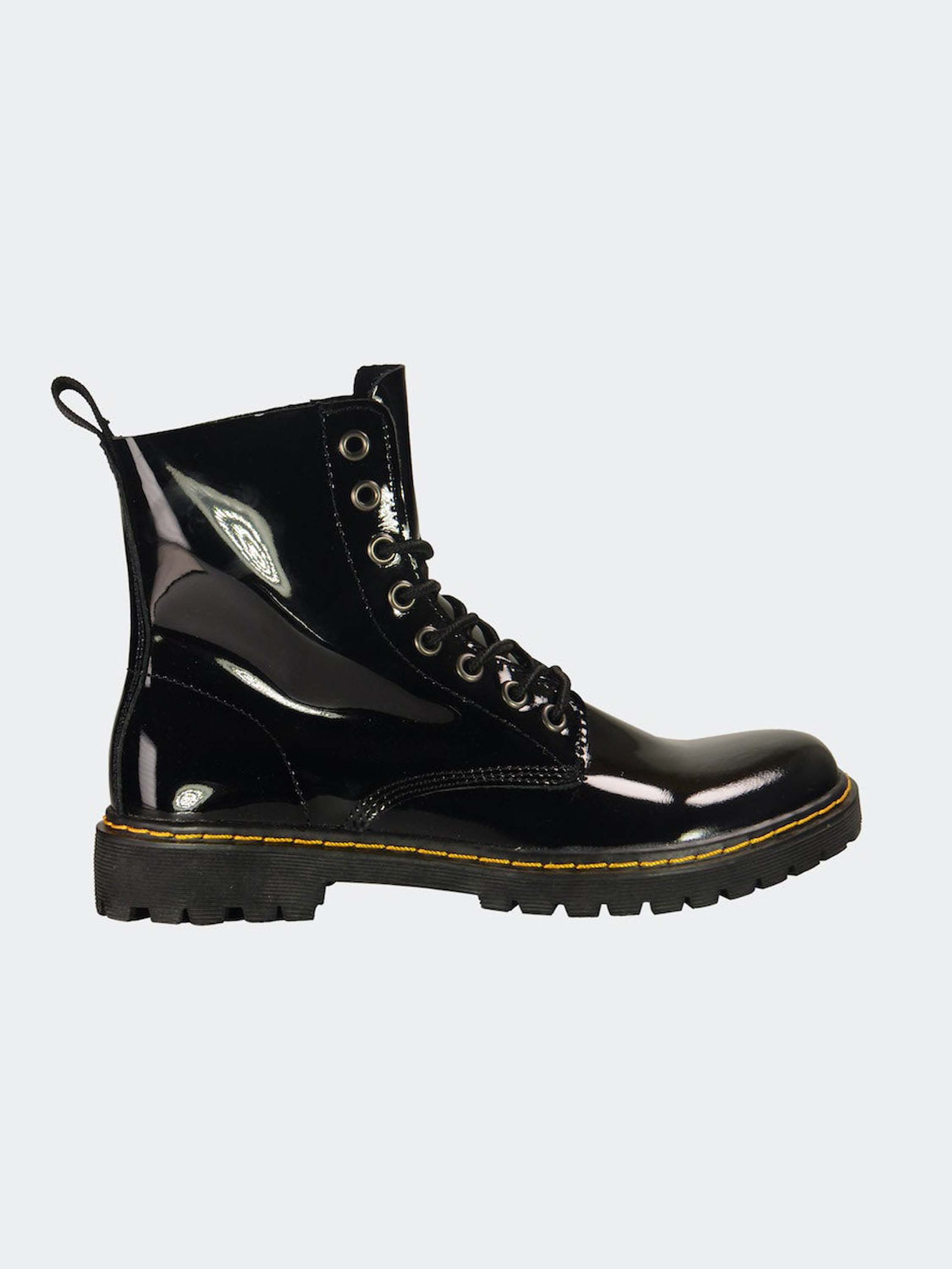 Modarodeo Women Ankle Boots in Black Leather #color_Black
