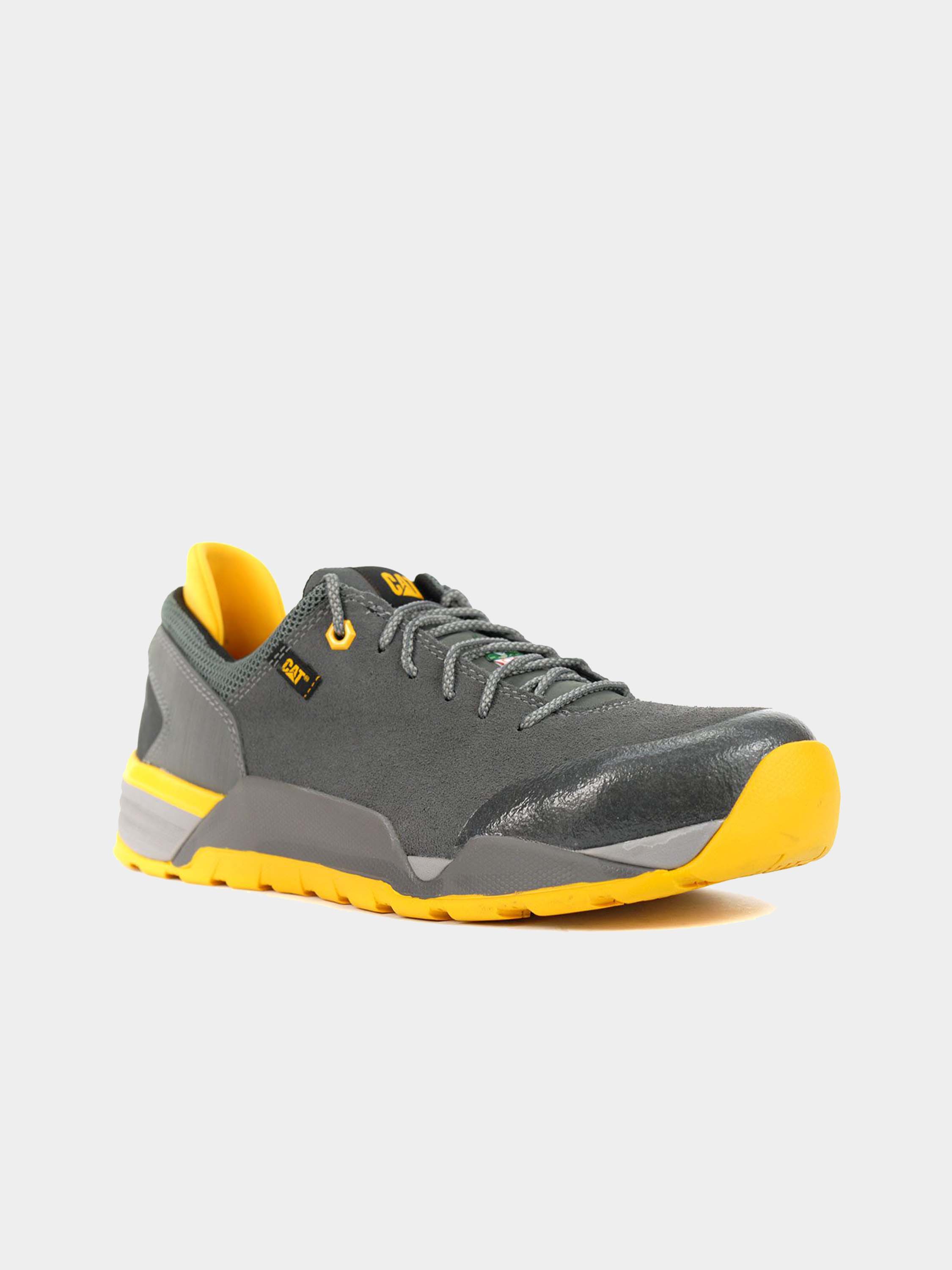 Caterpillar Men's Sprint Suede Alloy Toe Work Shoe #color_Gray