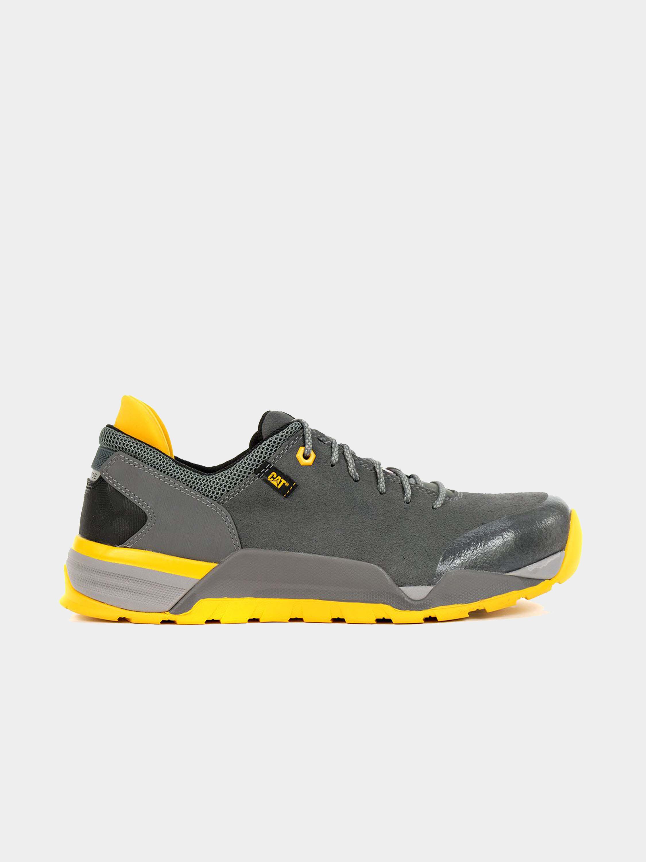 Caterpillar Men's Sprint Suede Alloy Toe Work Shoe #color_Gray