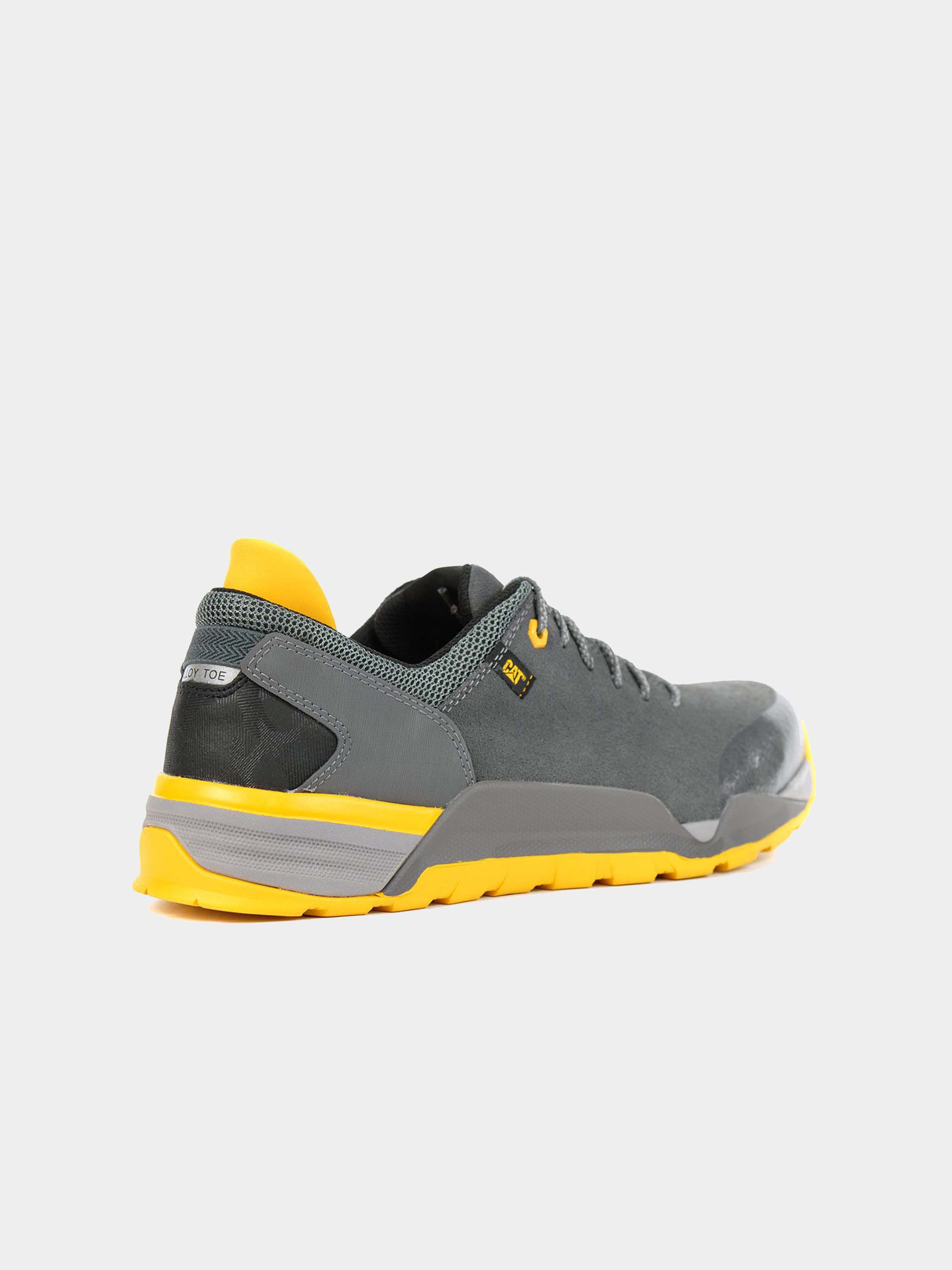 Caterpillar Men's Sprint Suede Alloy Toe Work Shoe #color_Gray