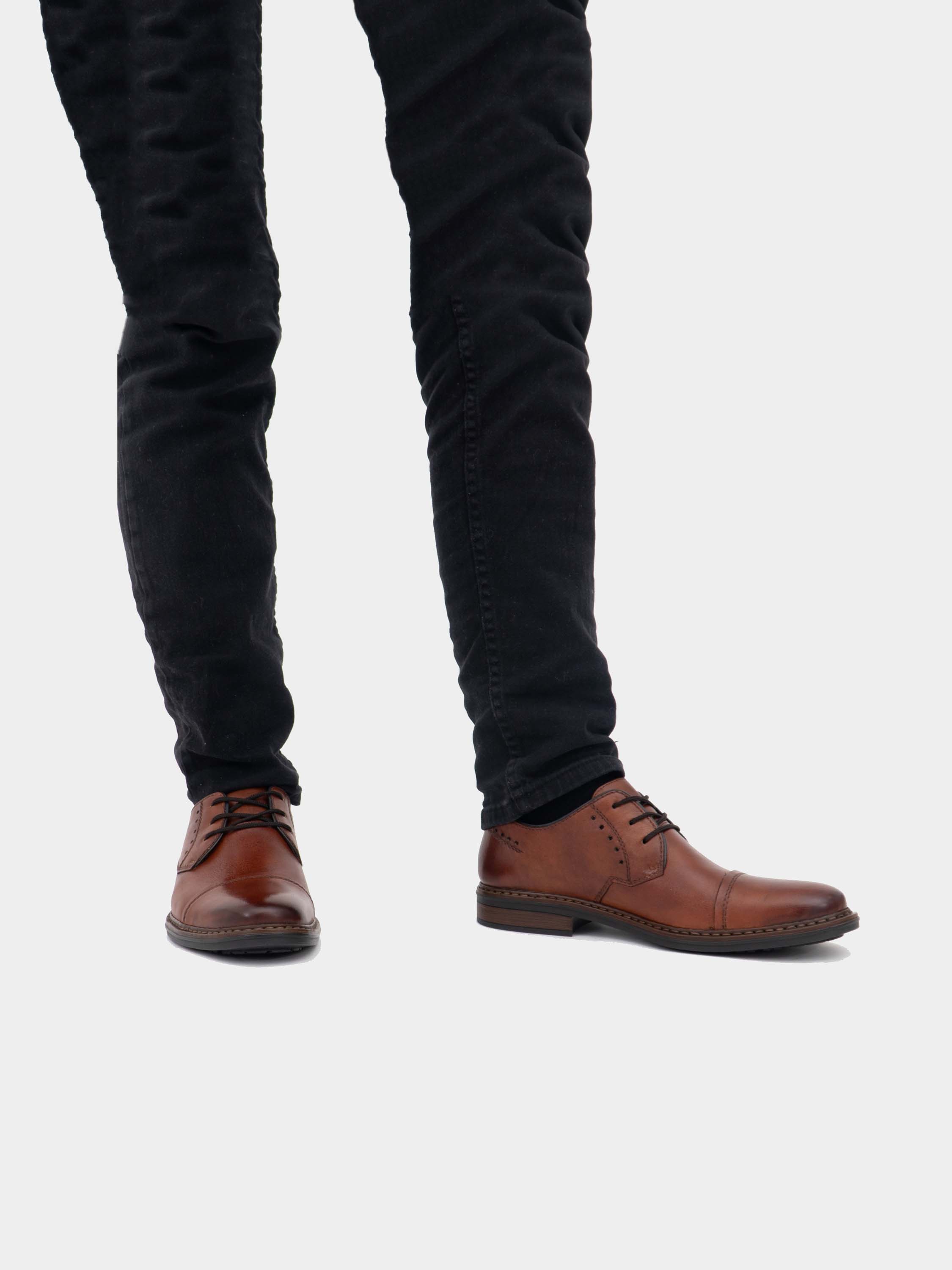 Rieker 17617 Men's Formal Shoes #color_Brown