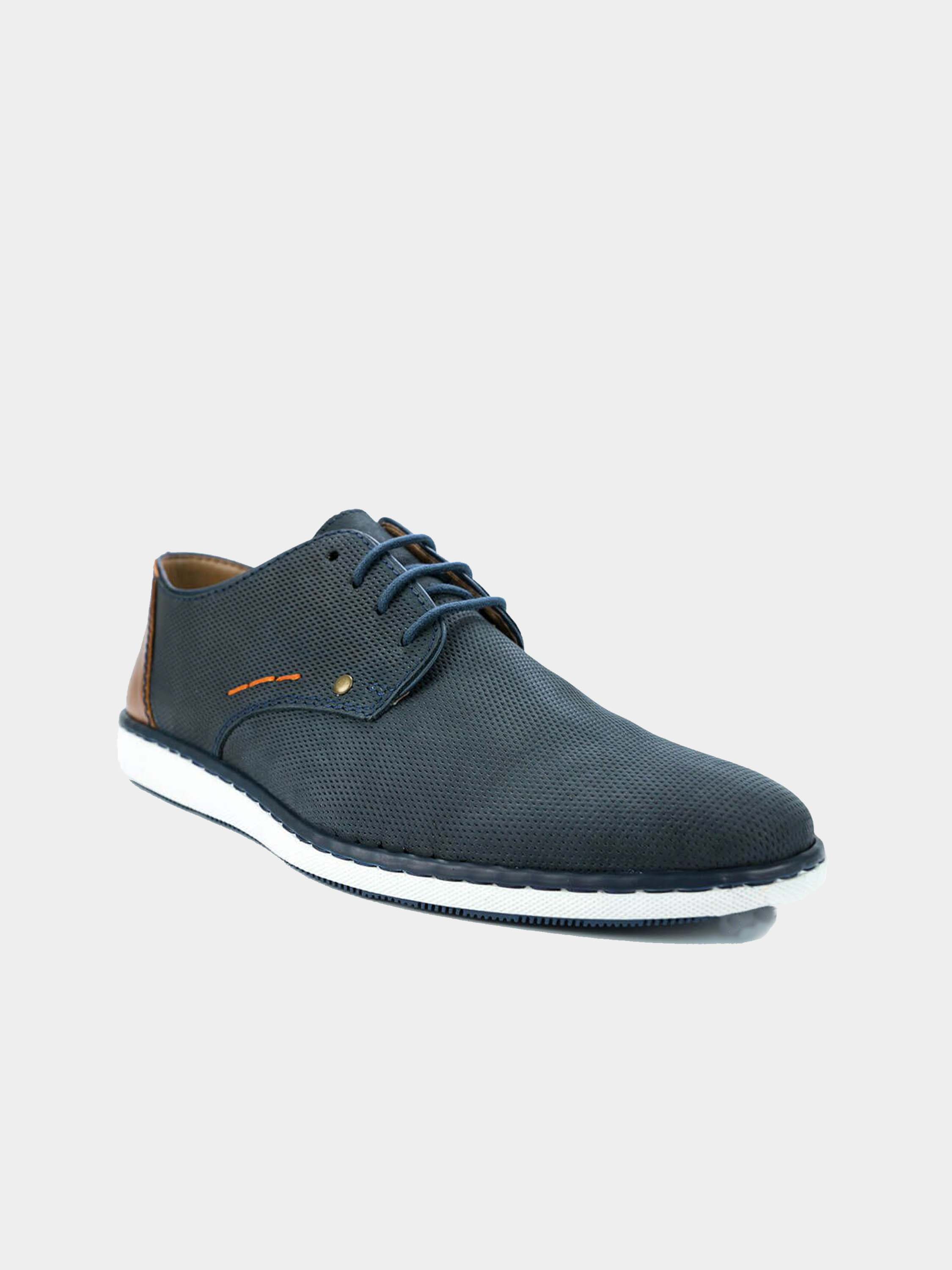 Rieker 17833 Men's Casual Lace Up Shoes #color_Blue