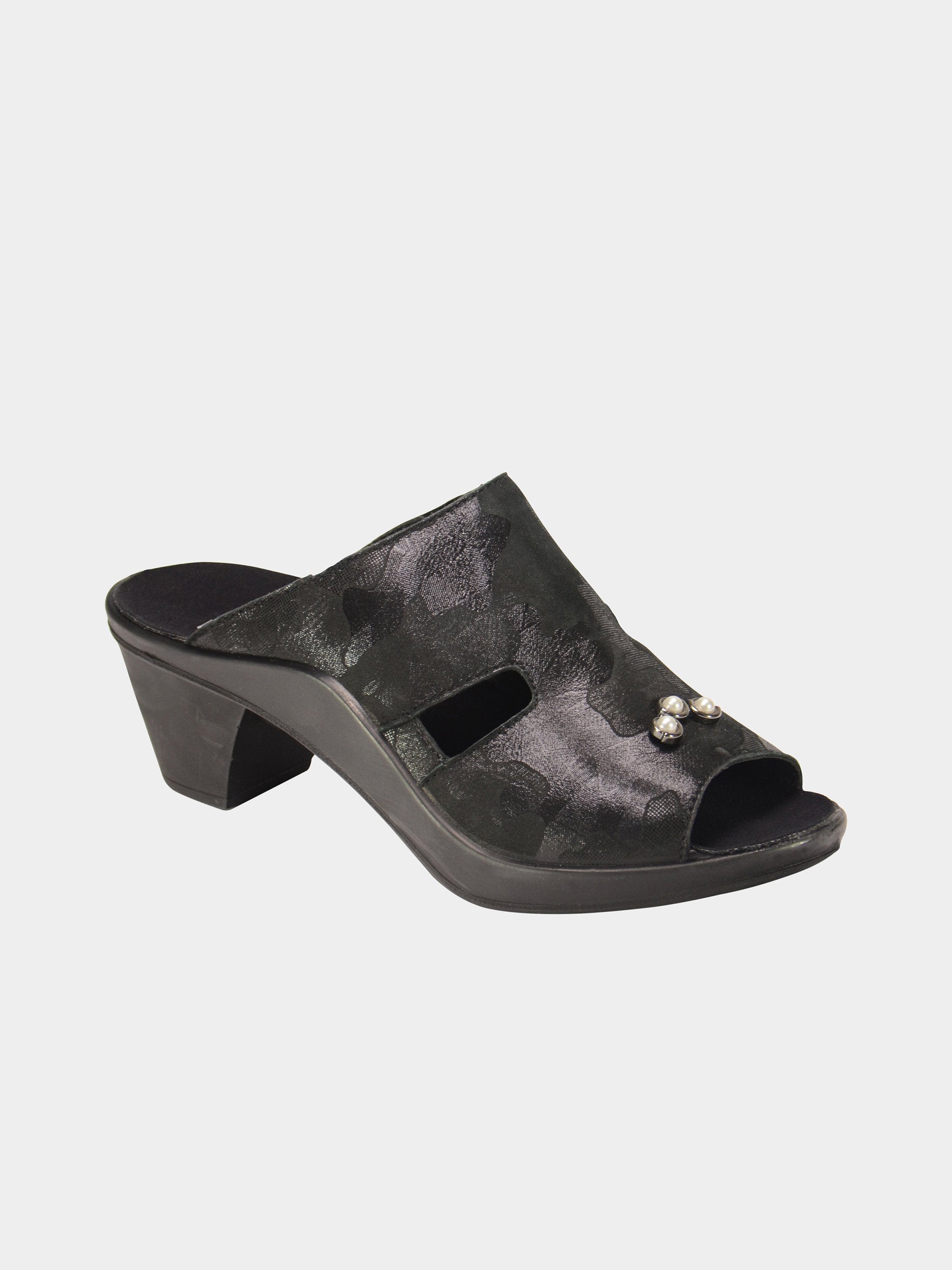 Romika 27141 Mokassetta Flat Sandals #color_Black