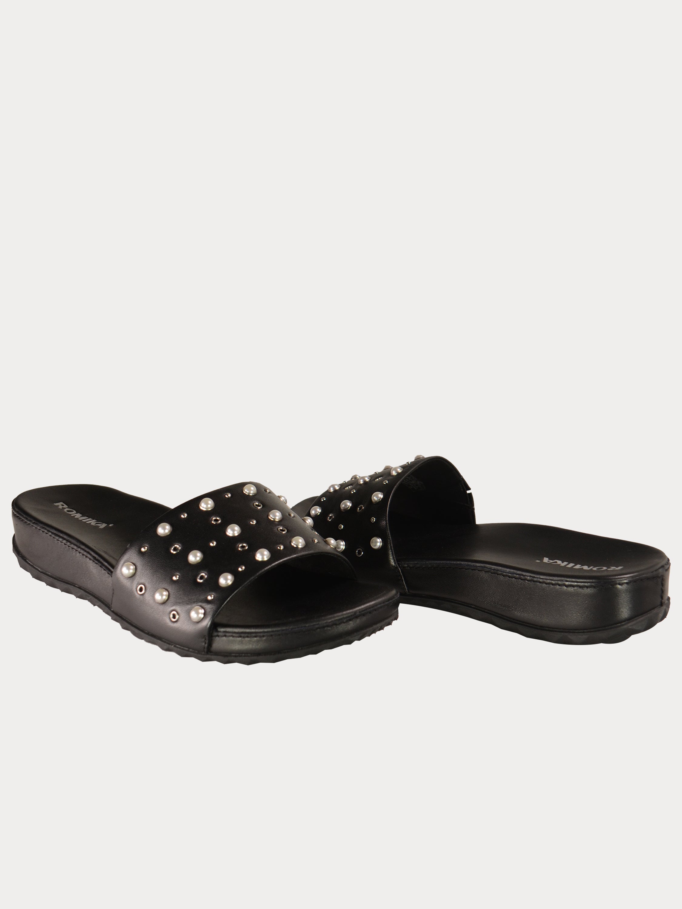 Romika Women Florenz 07 Slip On Sandals #color_Black