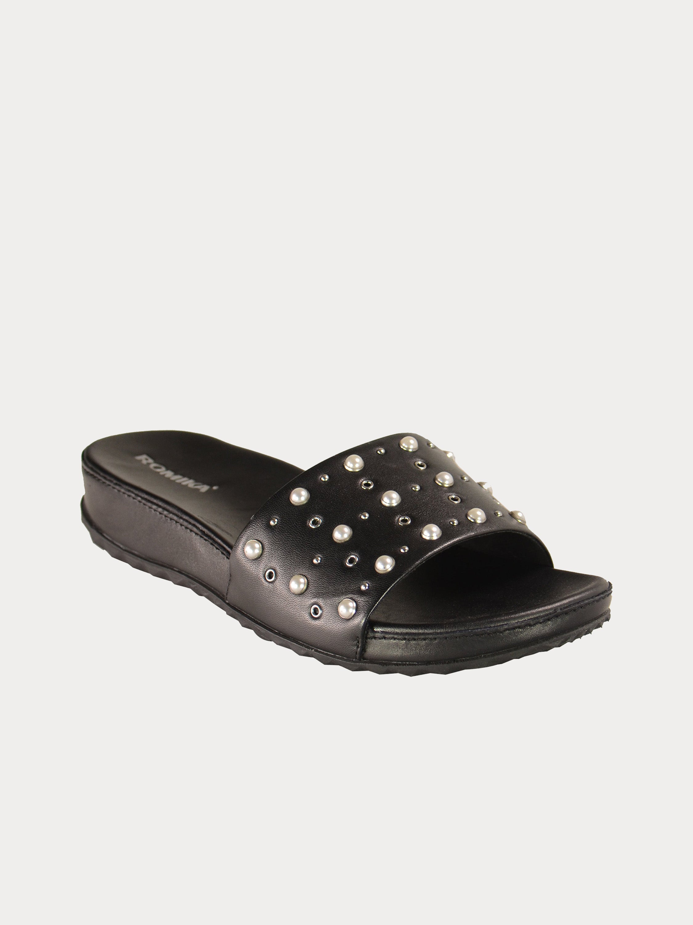 Romika Women Florenz 07 Slip On Sandals #color_Black