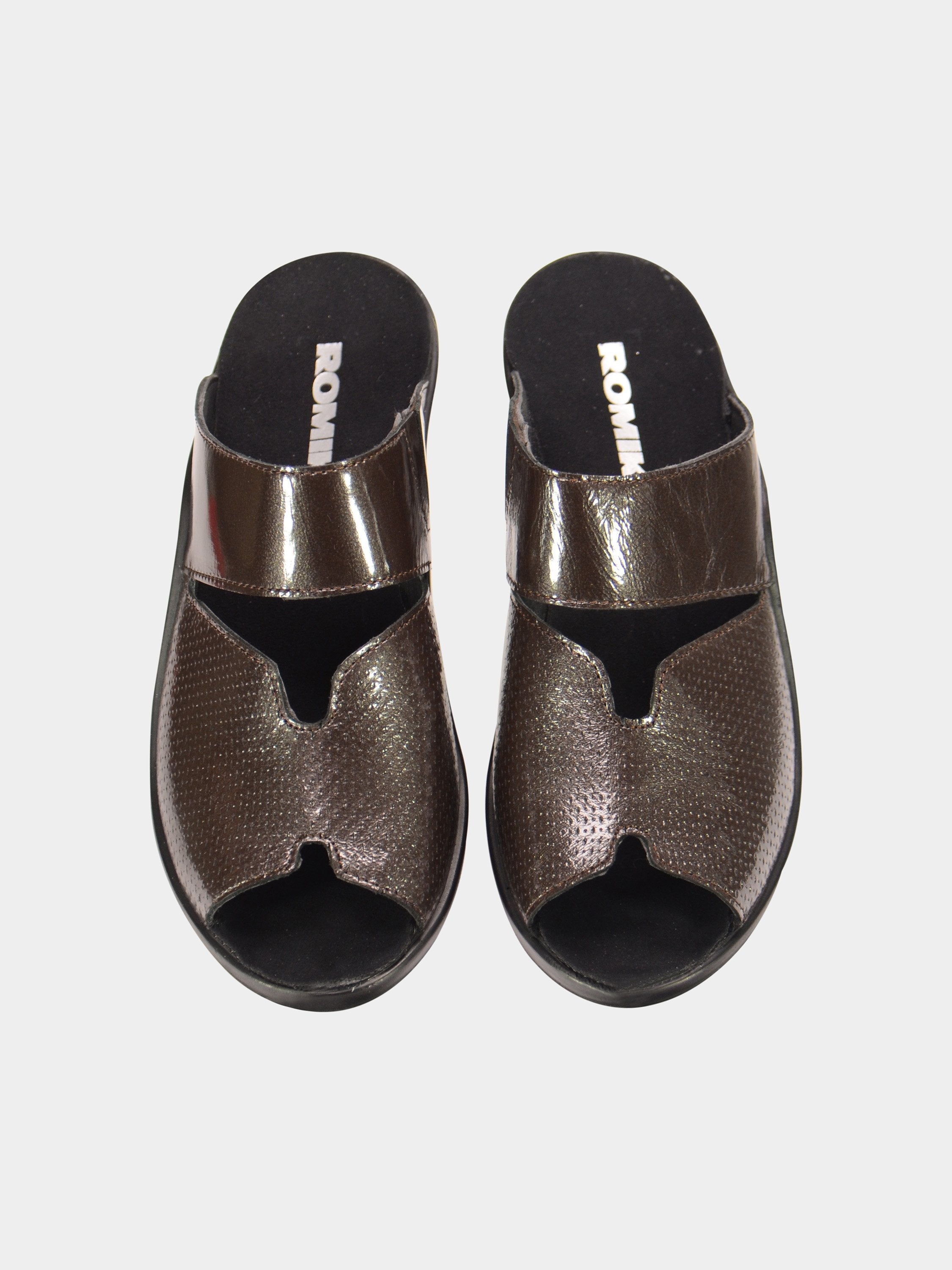 Romika 27148 Women Mokassetta Leather Sandals #color_Brown