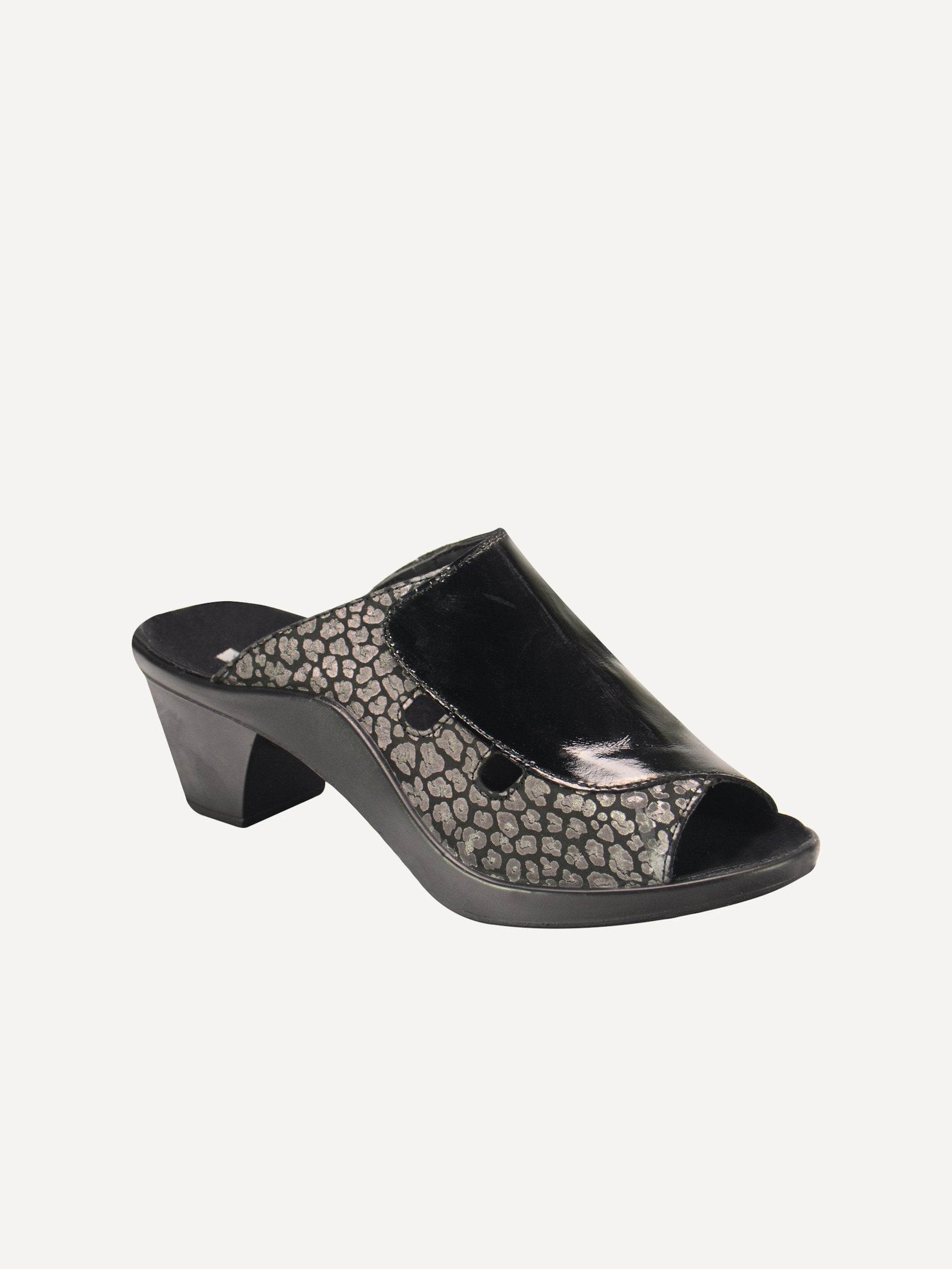 Romika 27140 Women's Mokassetta Leather Sandals #color_Black