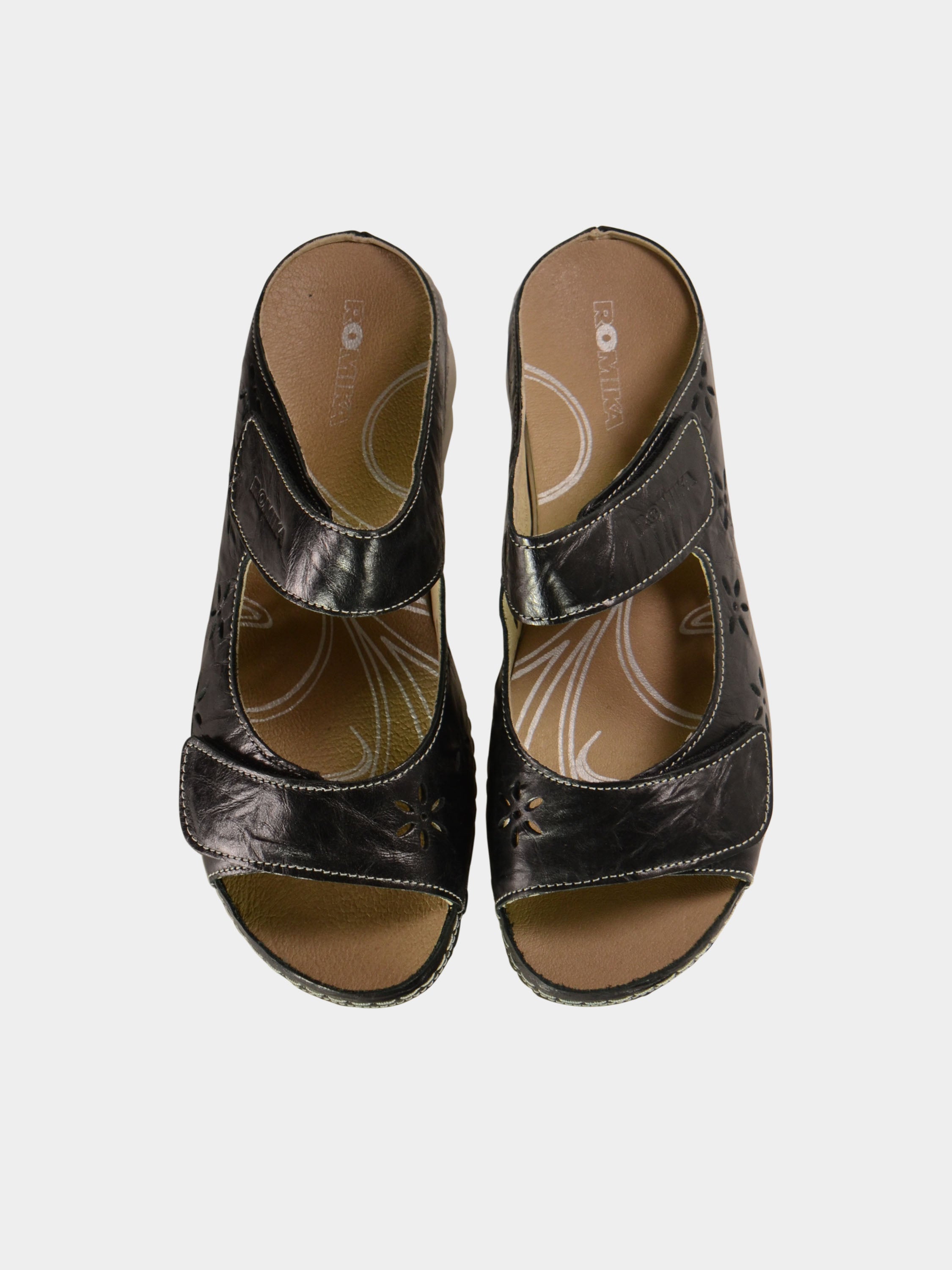 Romika Women's Salem 08 Slider Sandals #color_Black