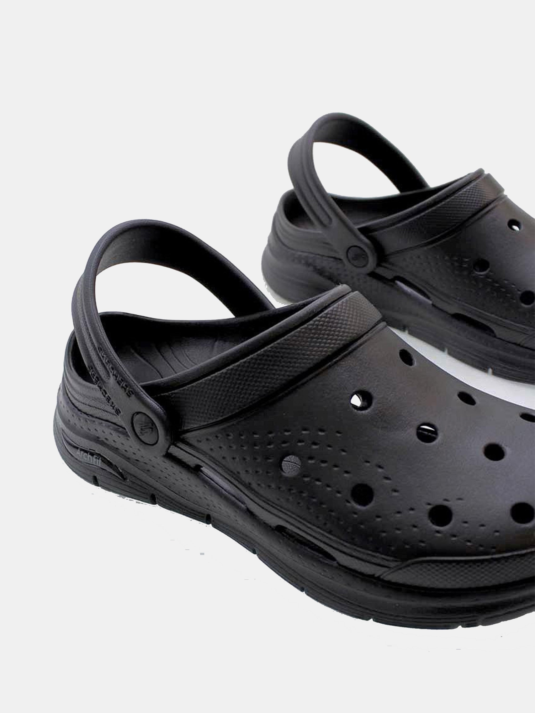 Skechers Men's Foamies: Arch Fit - Valiant Clogs #color_Black