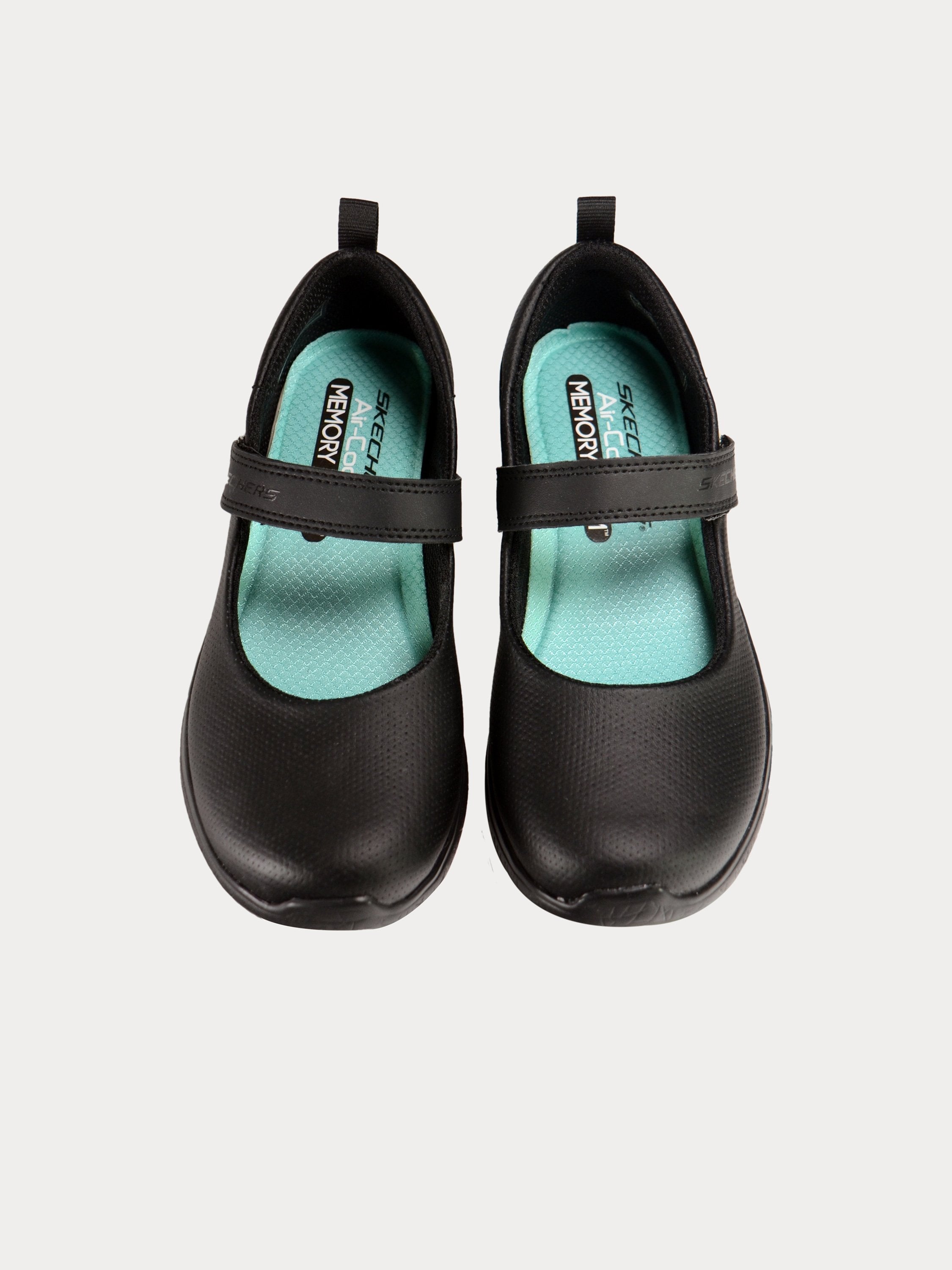 Skechers Girls Microburst - Scholar Holler Shoes #color_Black