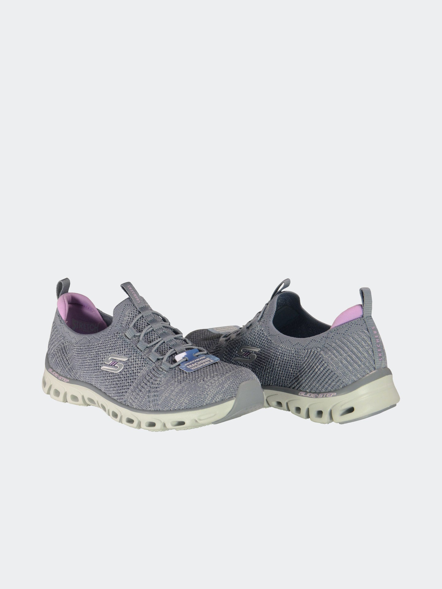 Skechers Women's Glide Step Grand Flash Trainers #color_Gray