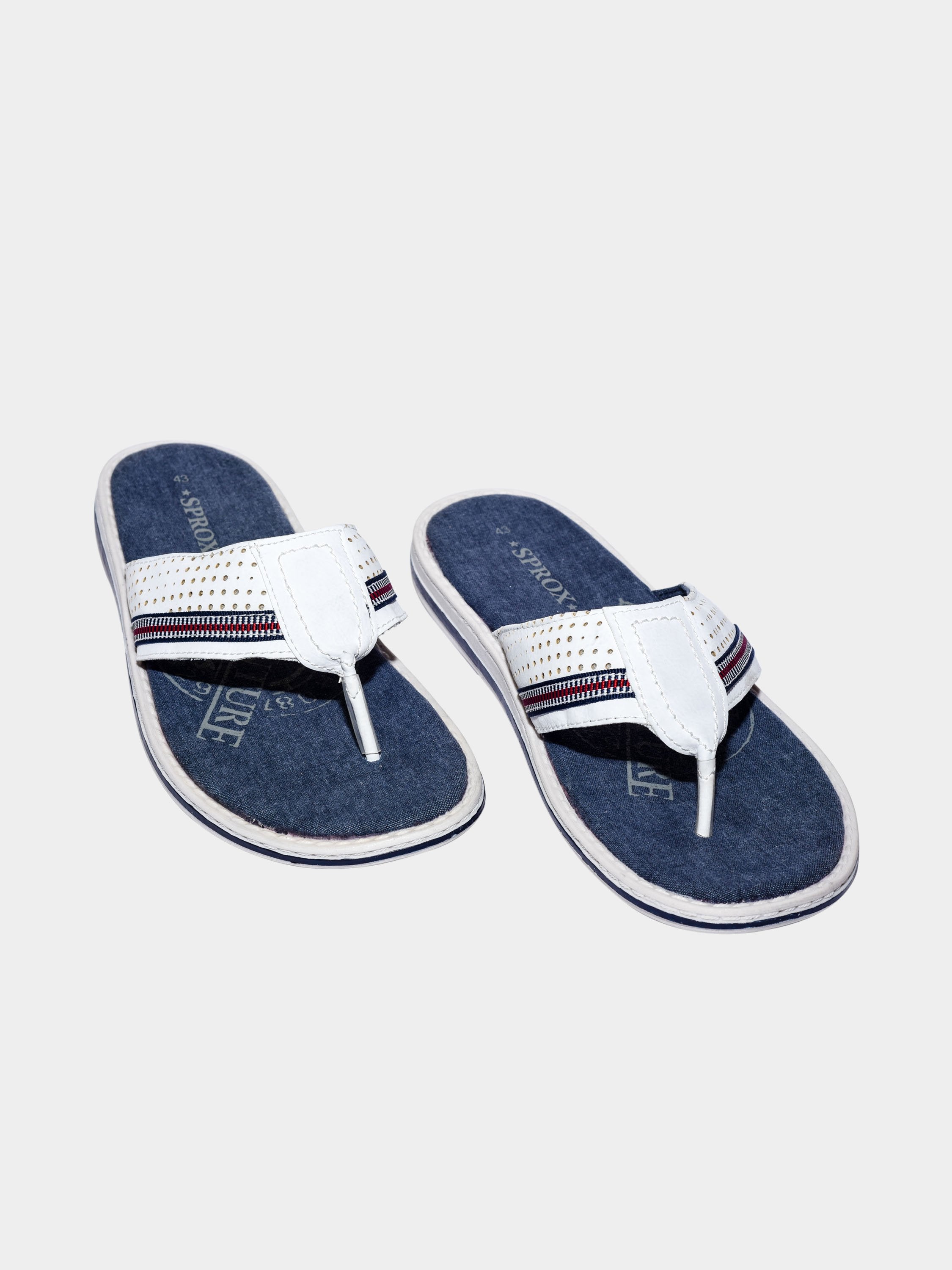 Sprox Men Flat Sandals #color_White