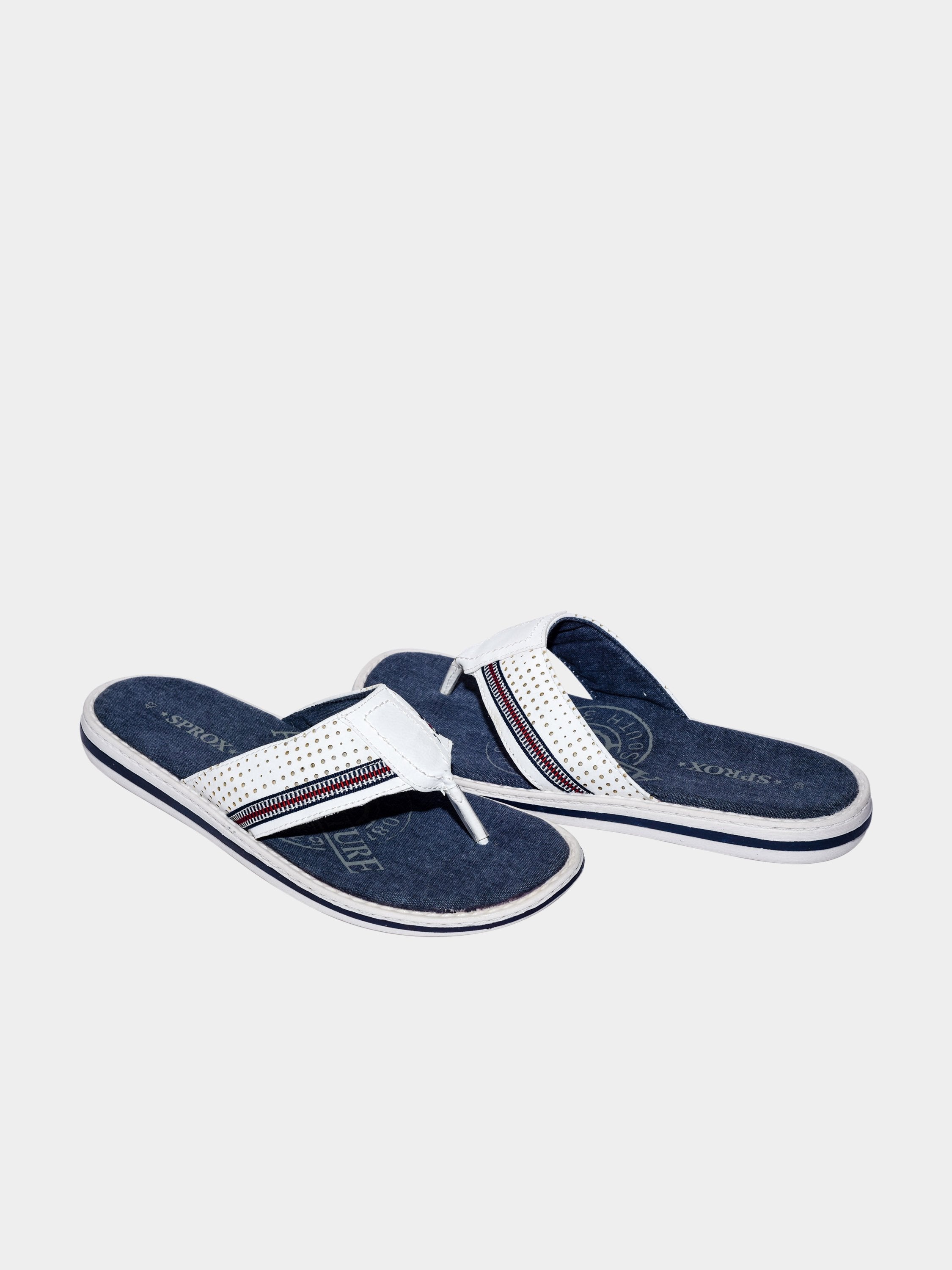 Sprox Men Flat Sandals #color_White