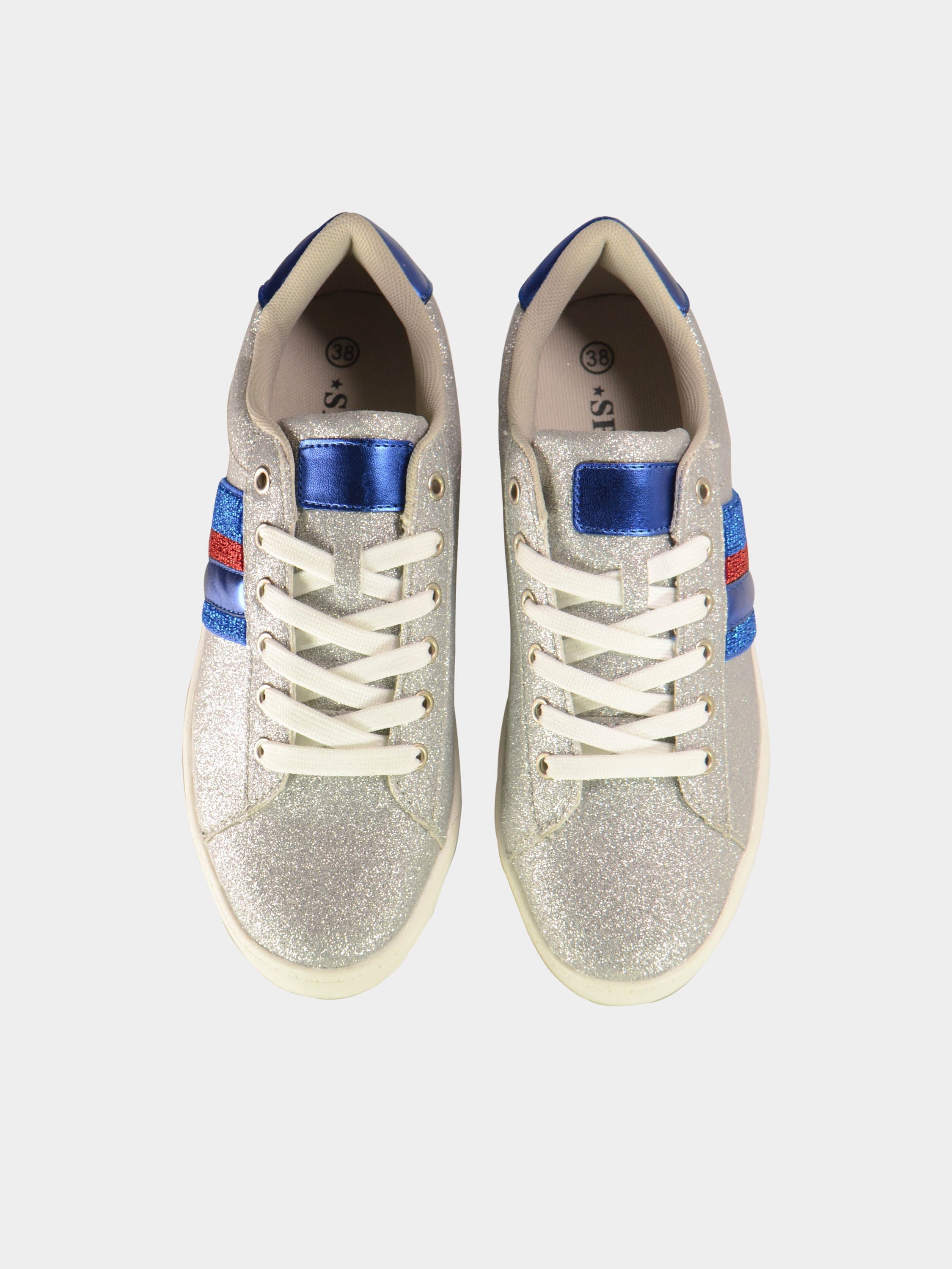 Sprox Women Lace Up Shoes #color_Silver