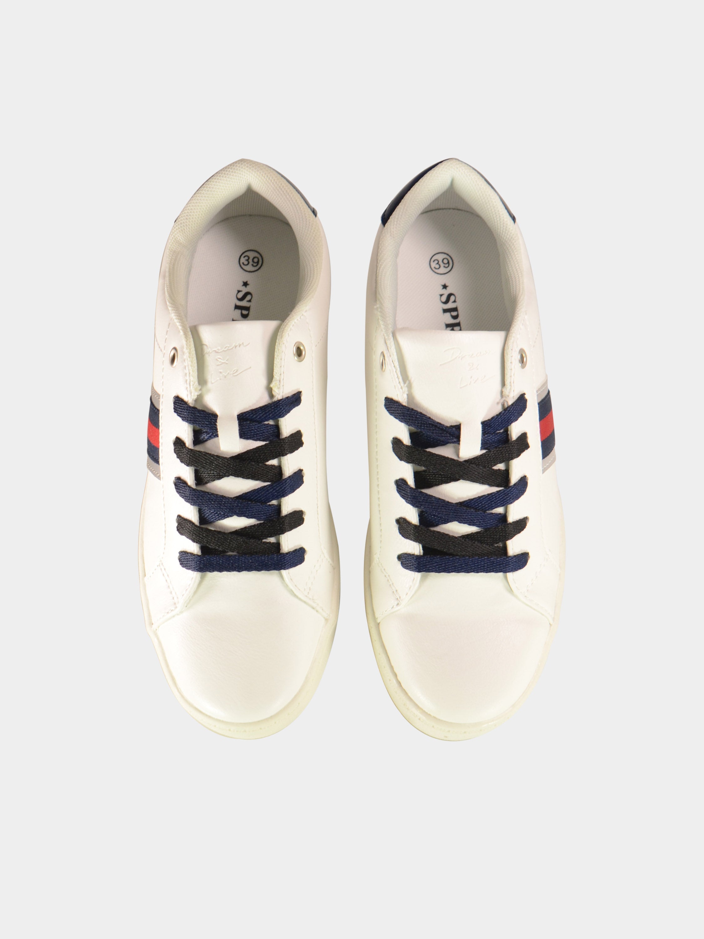 Sprox Women Lace Up Sneakers #color_White