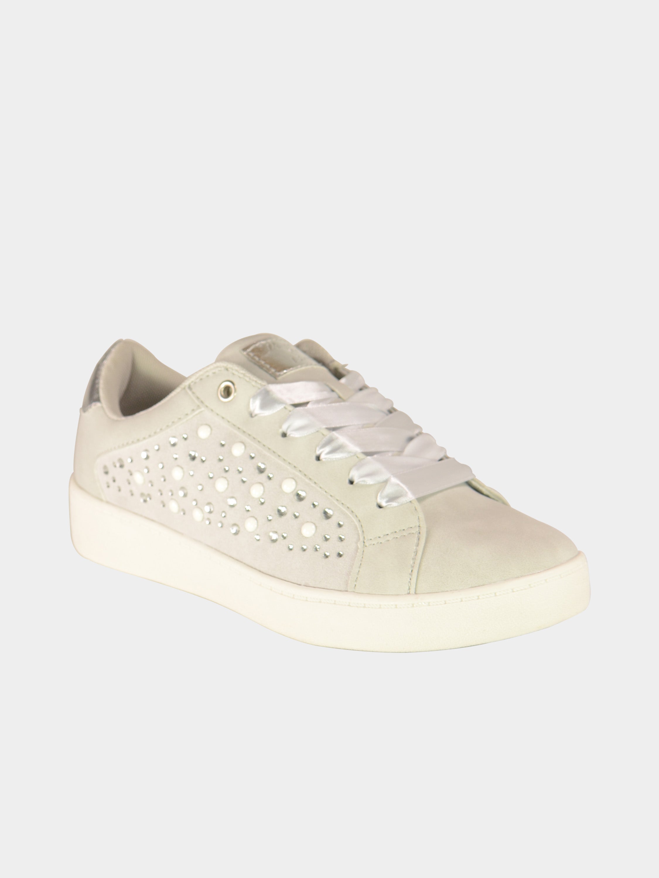 Sprox Women Star Sparkle Lace Up Shoes #color_Gray