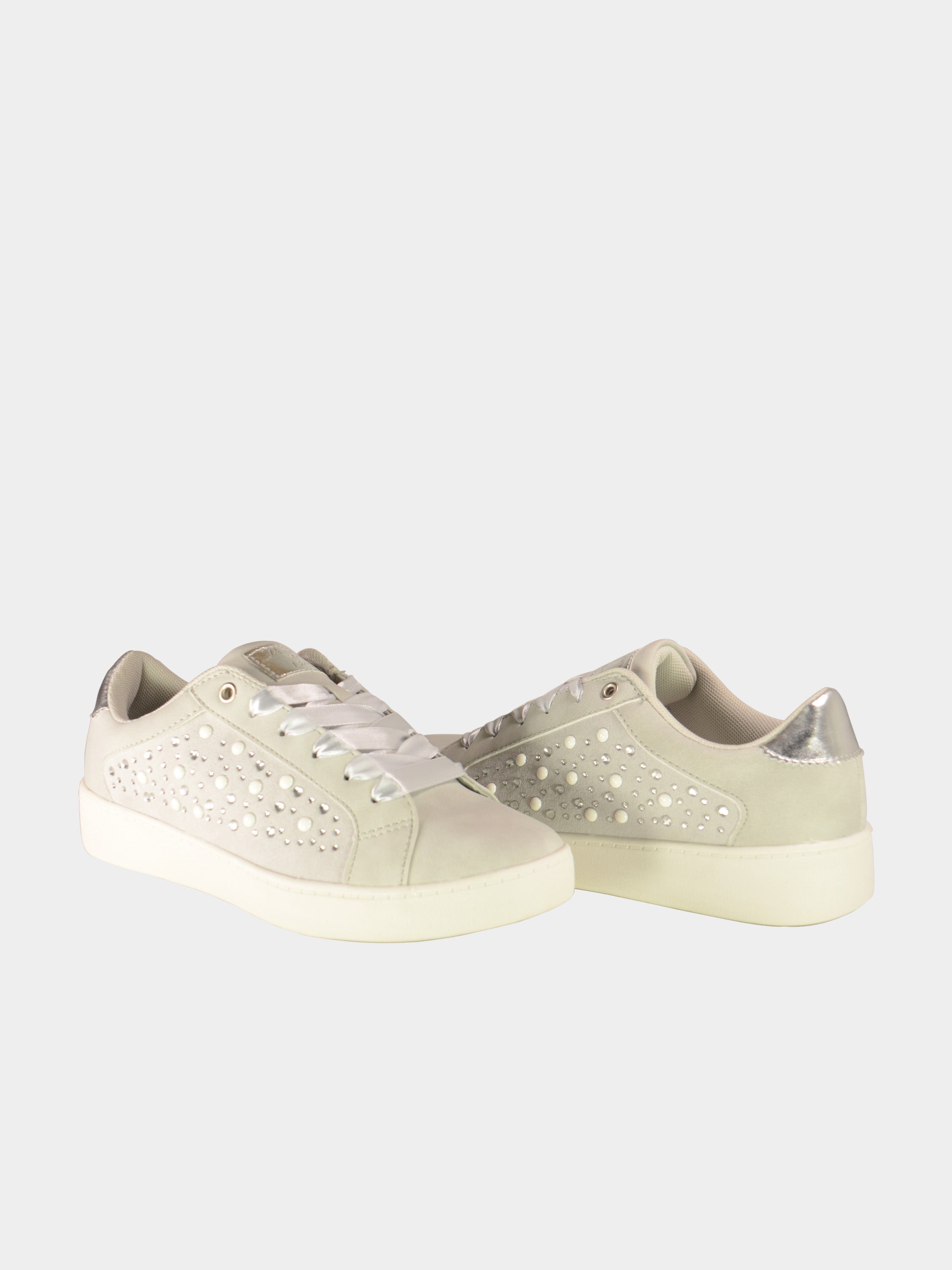 Sprox Women Star Sparkle Lace Up Shoes #color_Gray