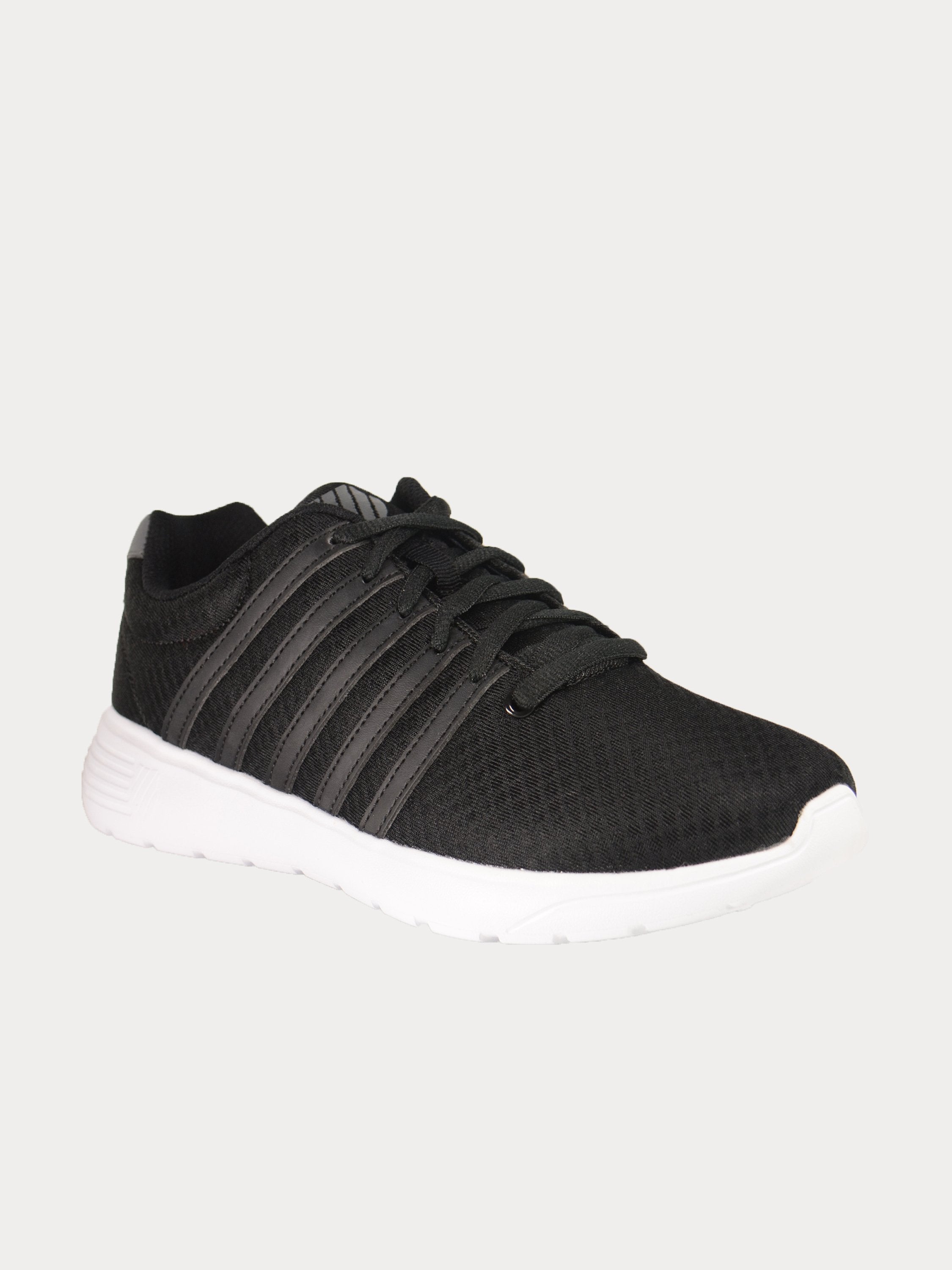 K-Swiss Men's Empel T Lace Up Leather Sneakers #color_Black
