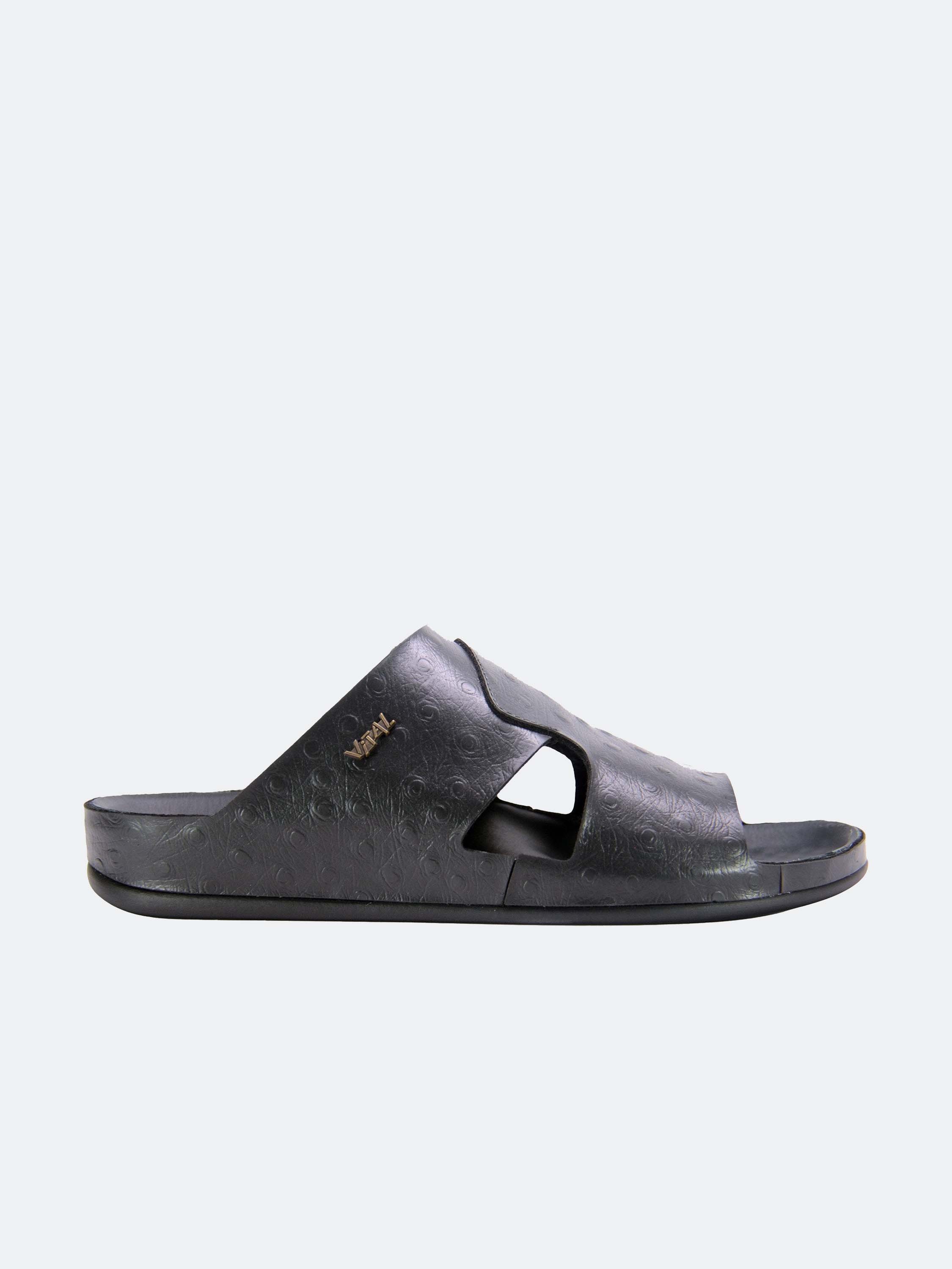 Vital Men's Slider Sandals #color_Black