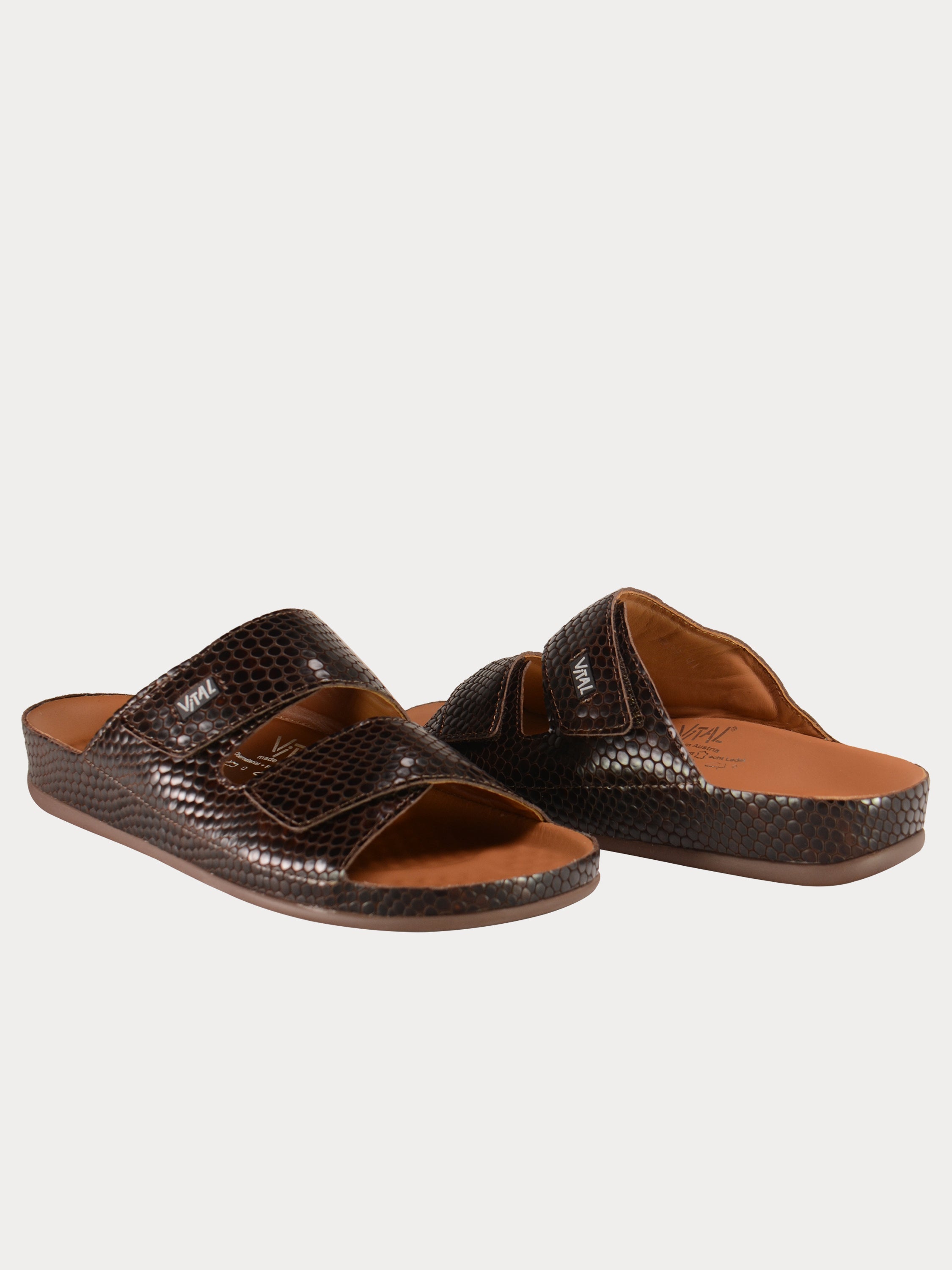 Vital Nailshead Detailed Sandals #color_Brown