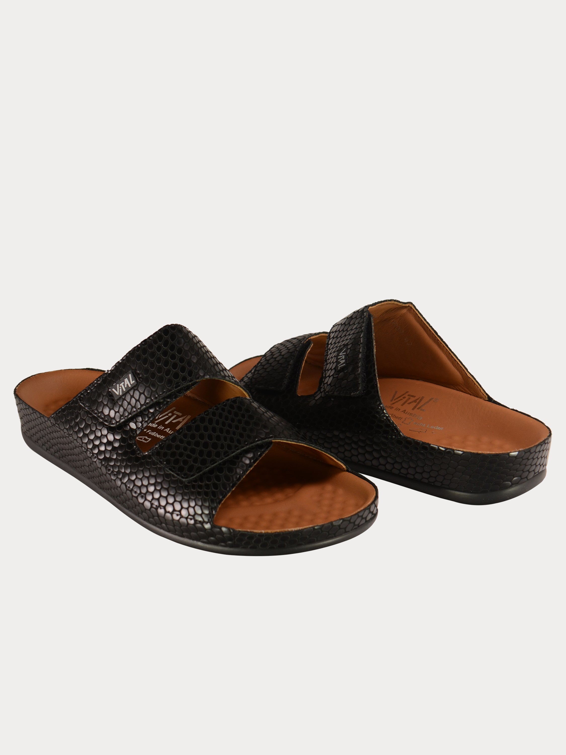 Vital Nailshead Detailed Sandals #color_Black