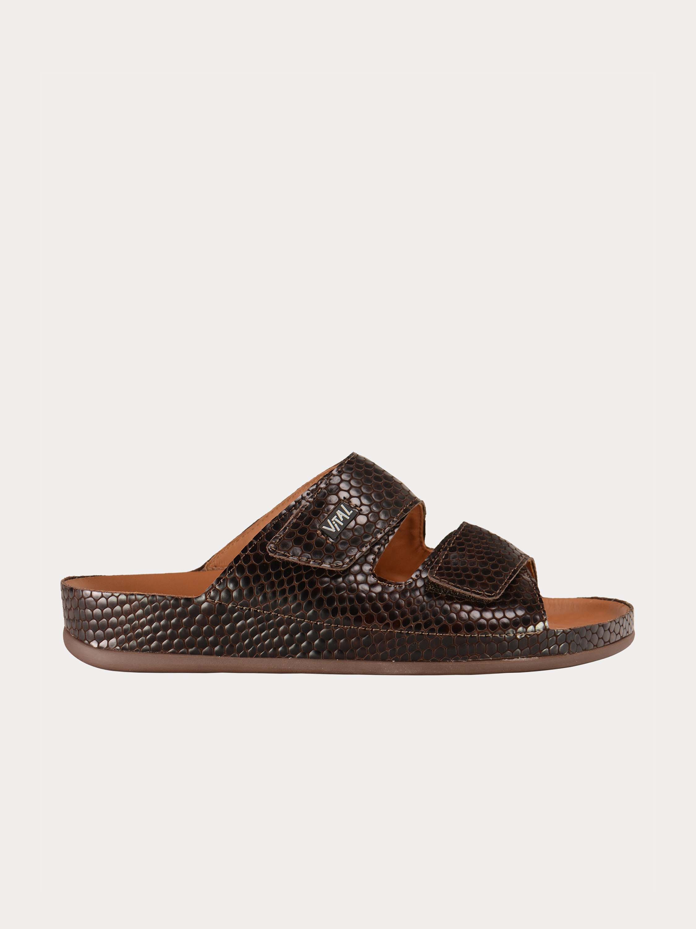 Vital Nailshead Detailed Sandals #color_Brown