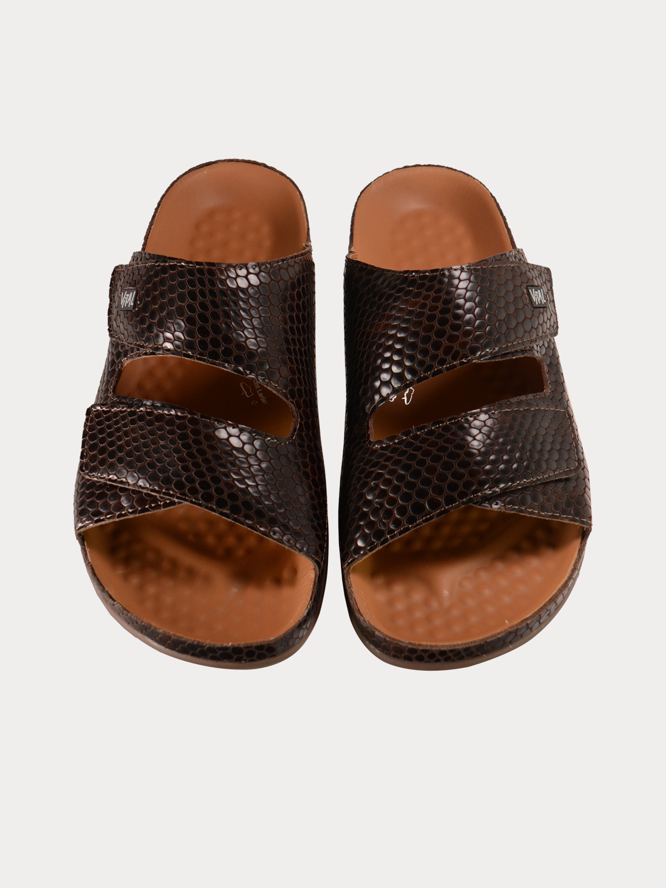 Vital Nailshead Detailed Sandals #color_Brown