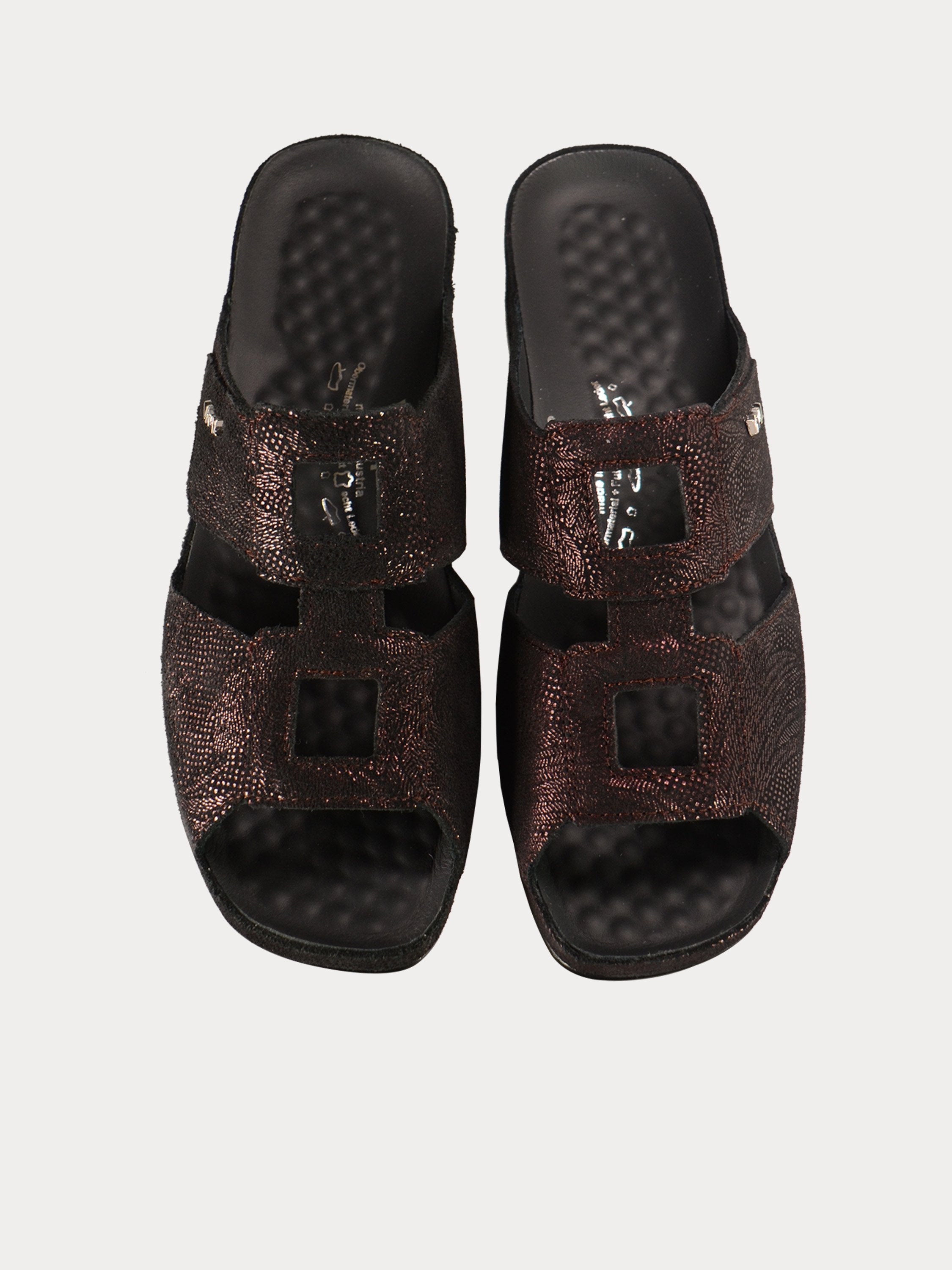 Vital Paisley Detailed Slider Sandals #color_Maroon