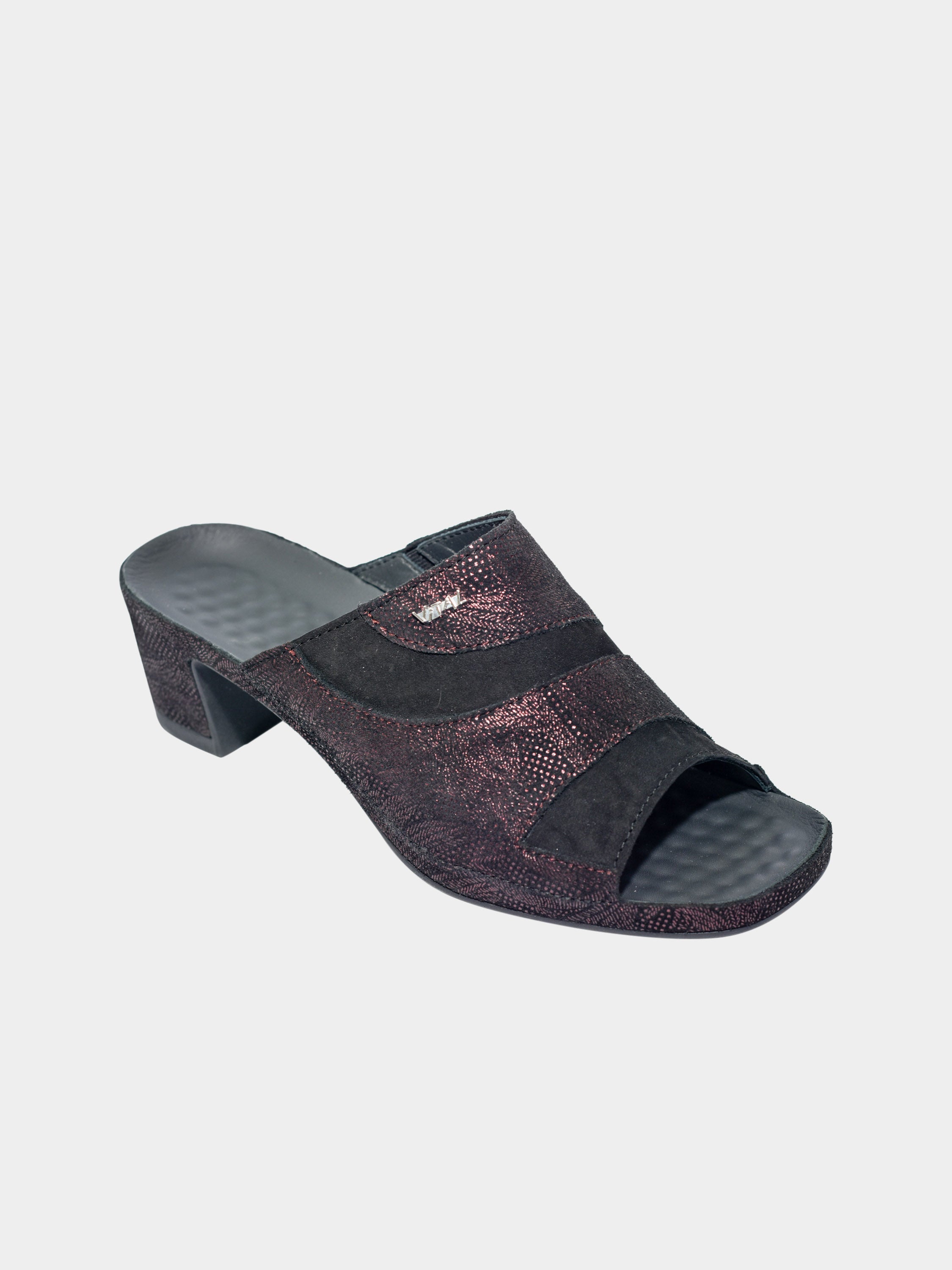 Vital Women's Heels Sandals #color_Black