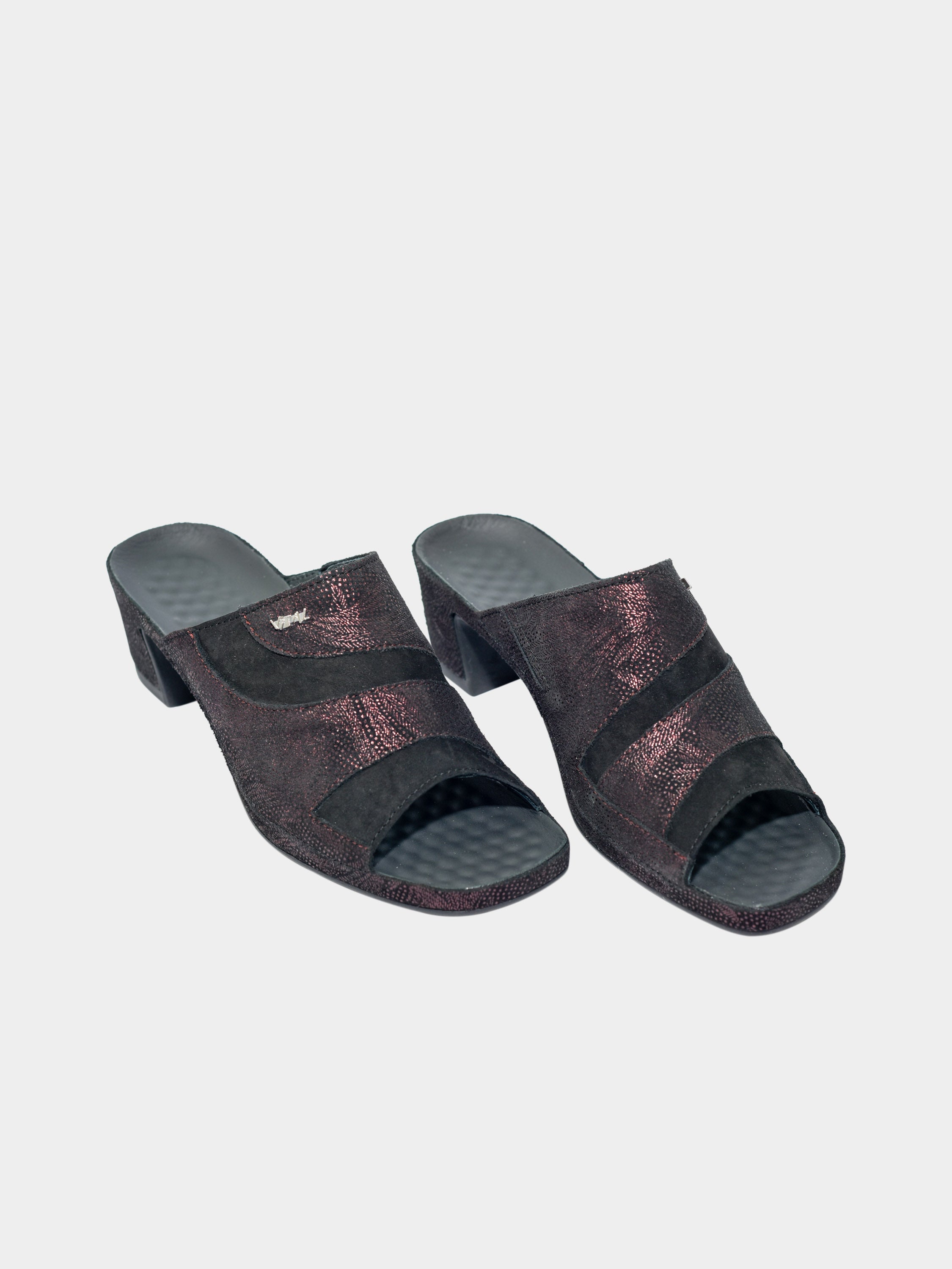 Vital Women's Heels Sandals #color_Black