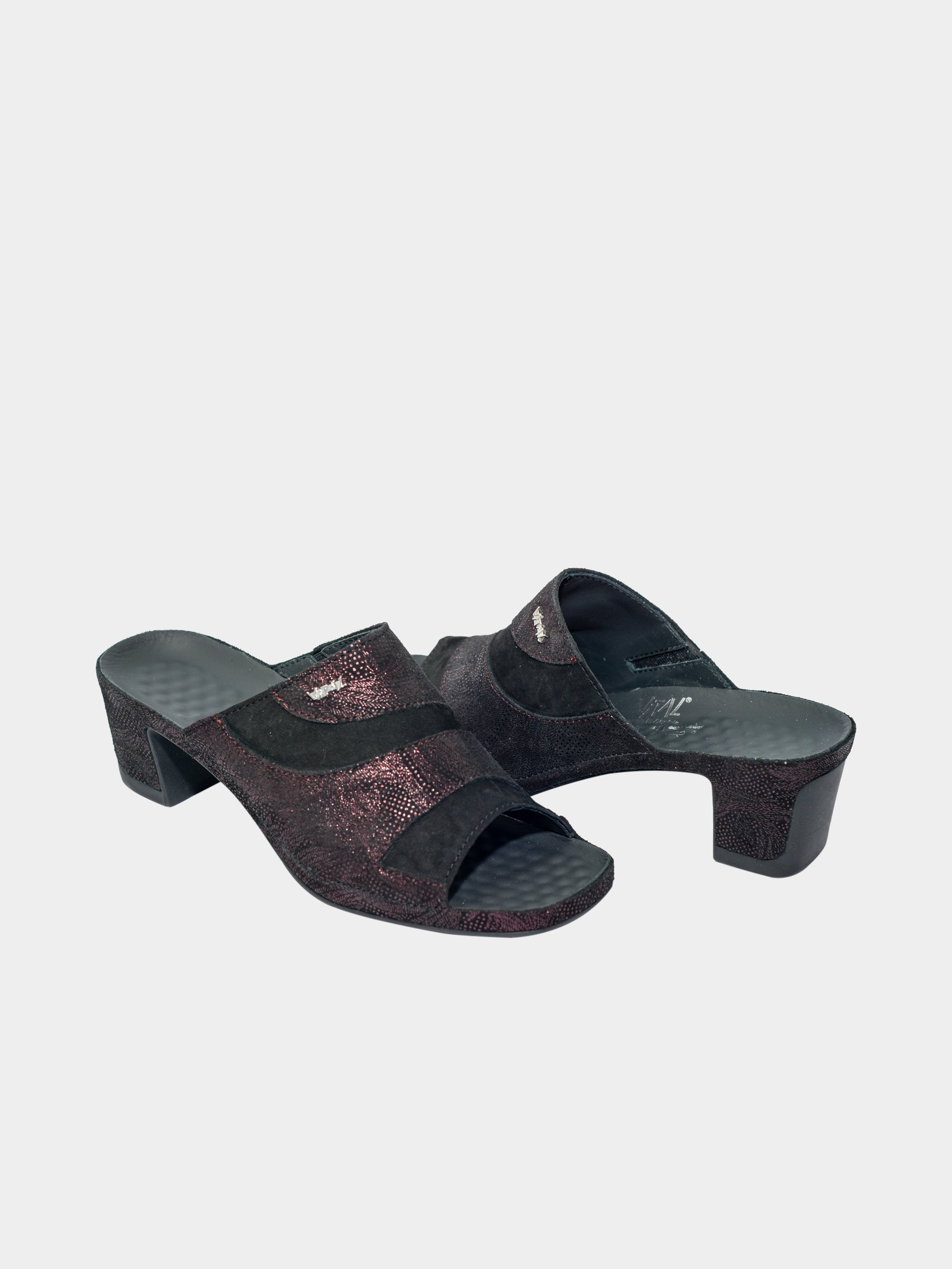 Vital Women's Heels Sandals #color_Black
