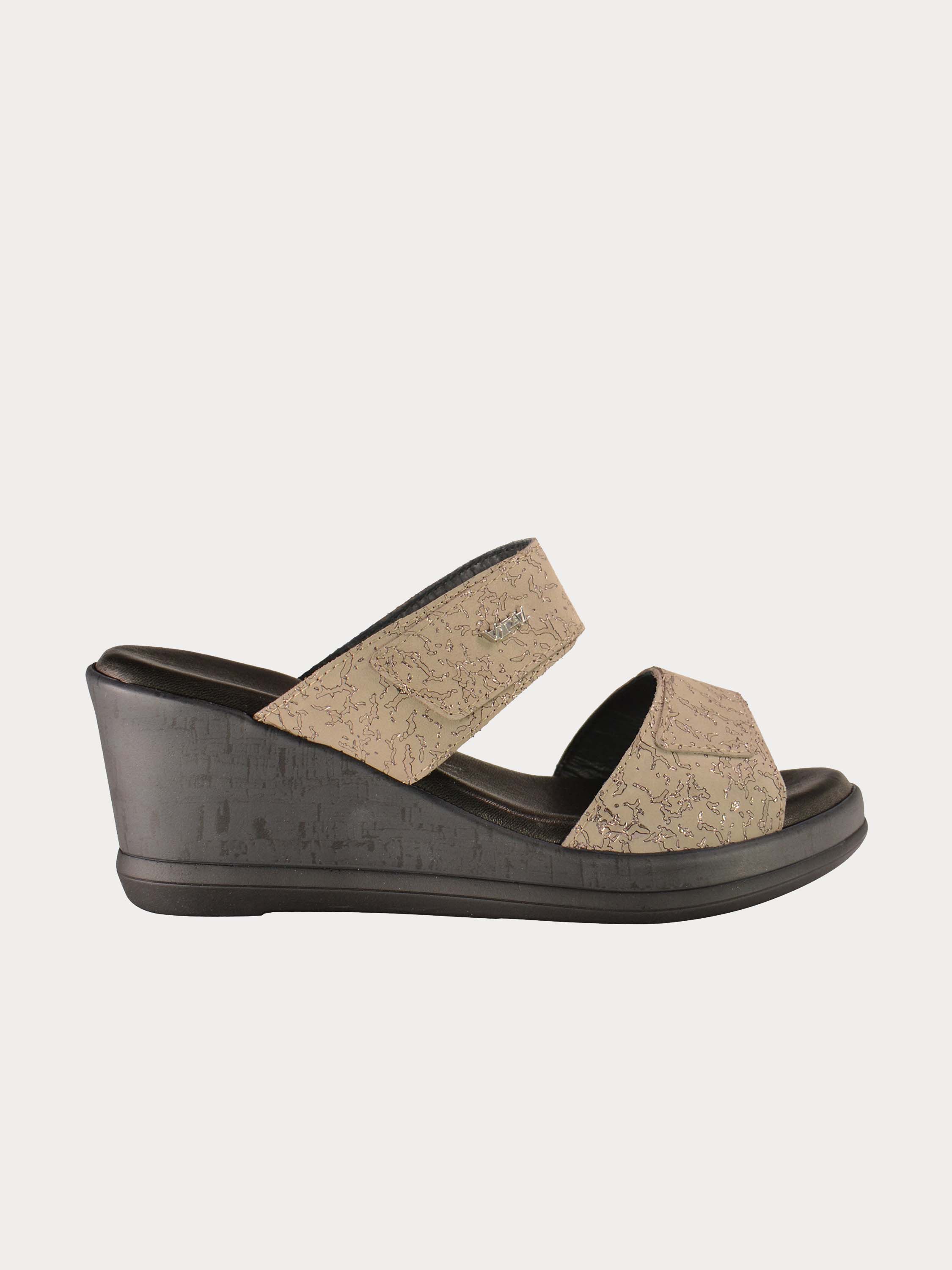 Vital Women's Leather Wedges #color_Beige