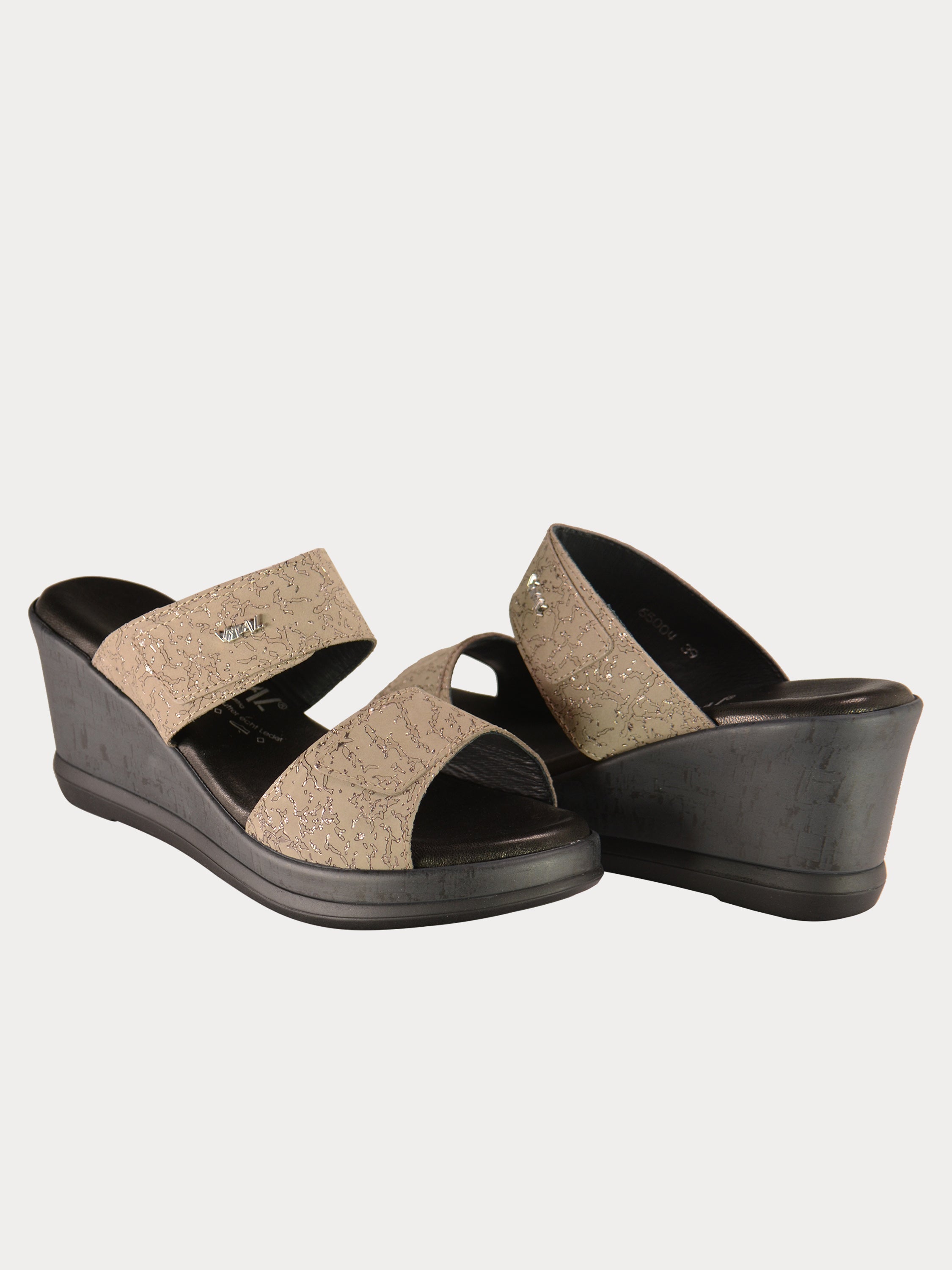 Vital Women's Leather Wedges #color_Beige