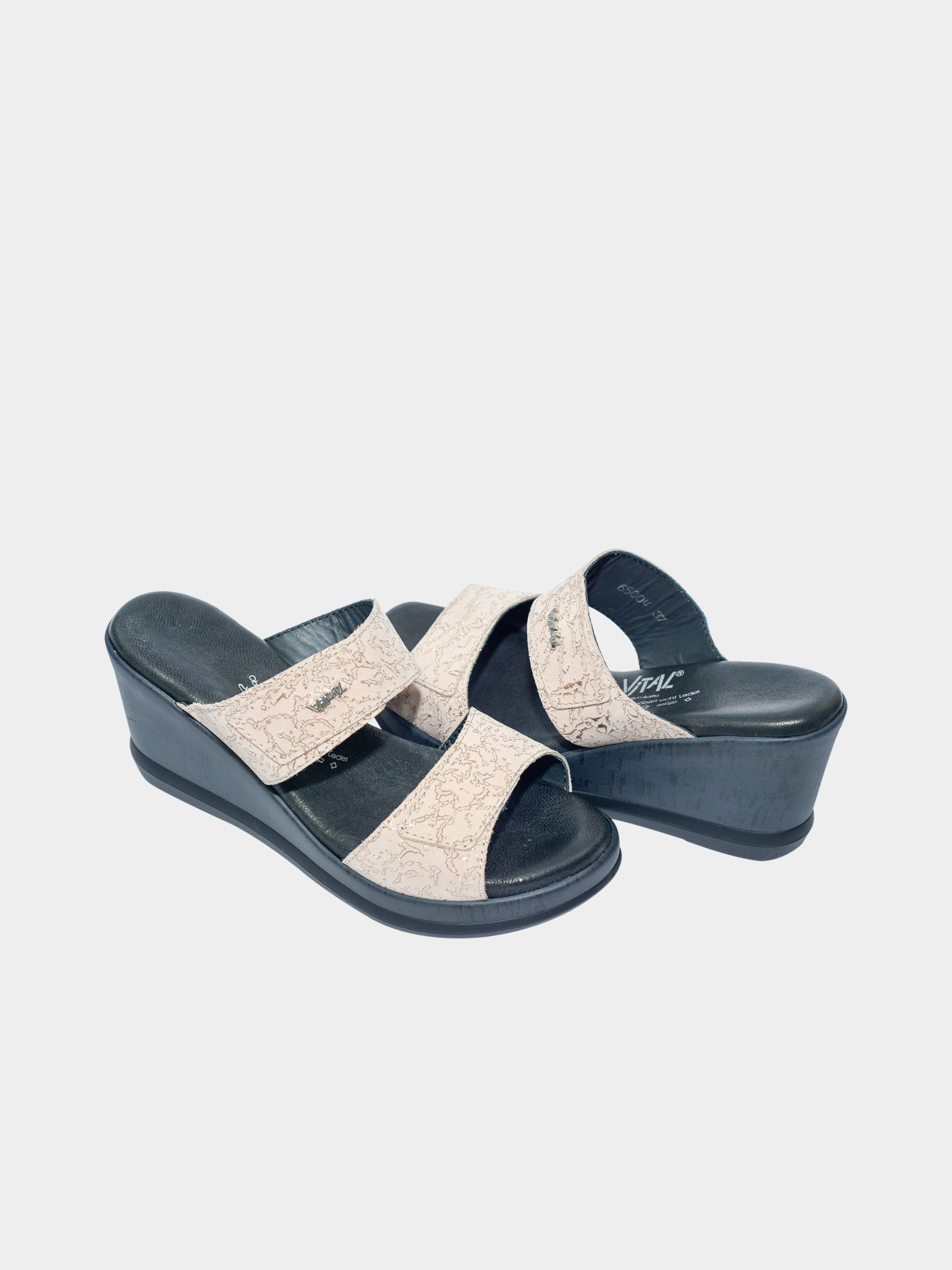 Vital Women's Leather Wedges #color_Red