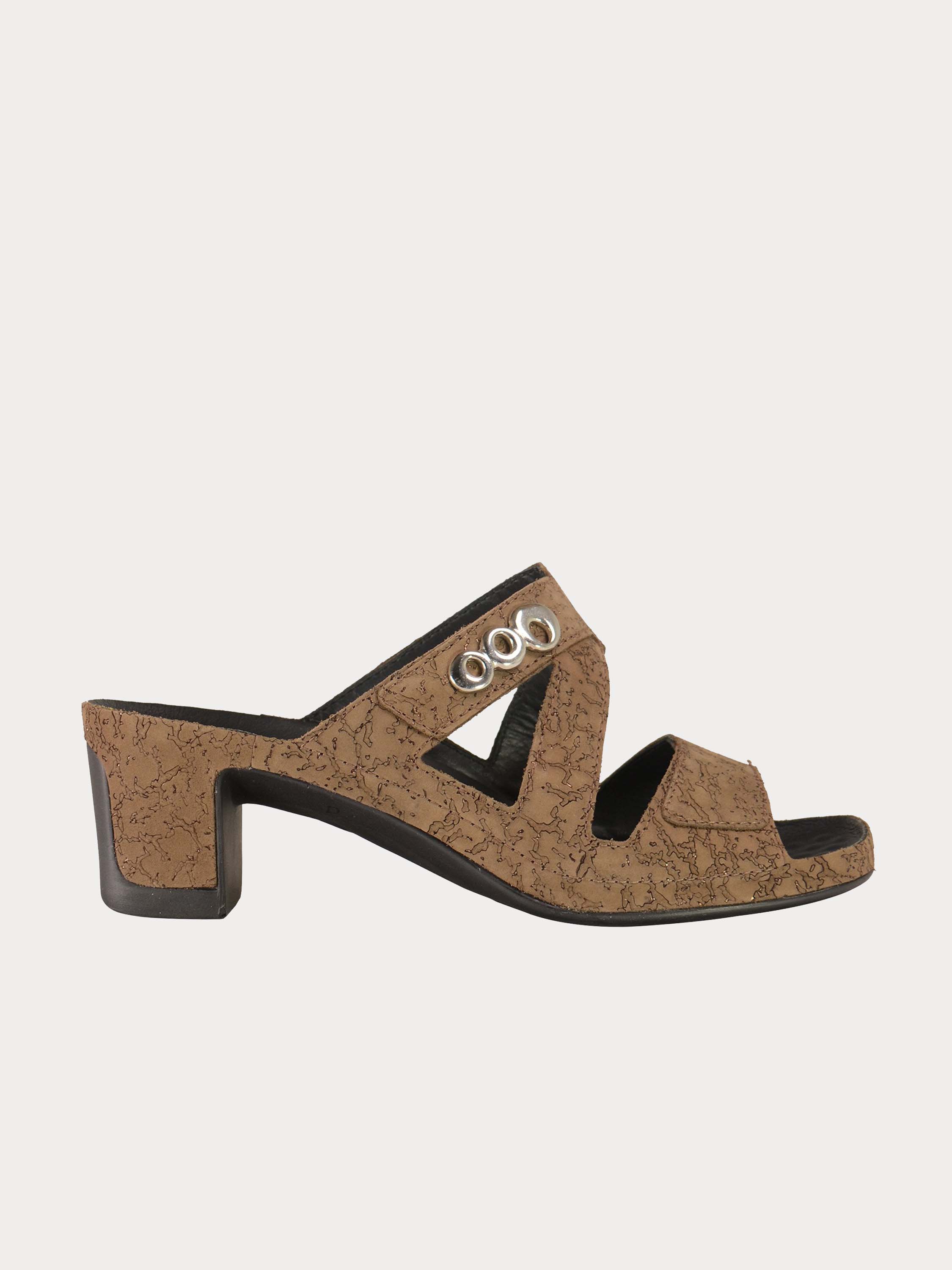 Vital Women's Suede Heeled Sandals #color_Brown