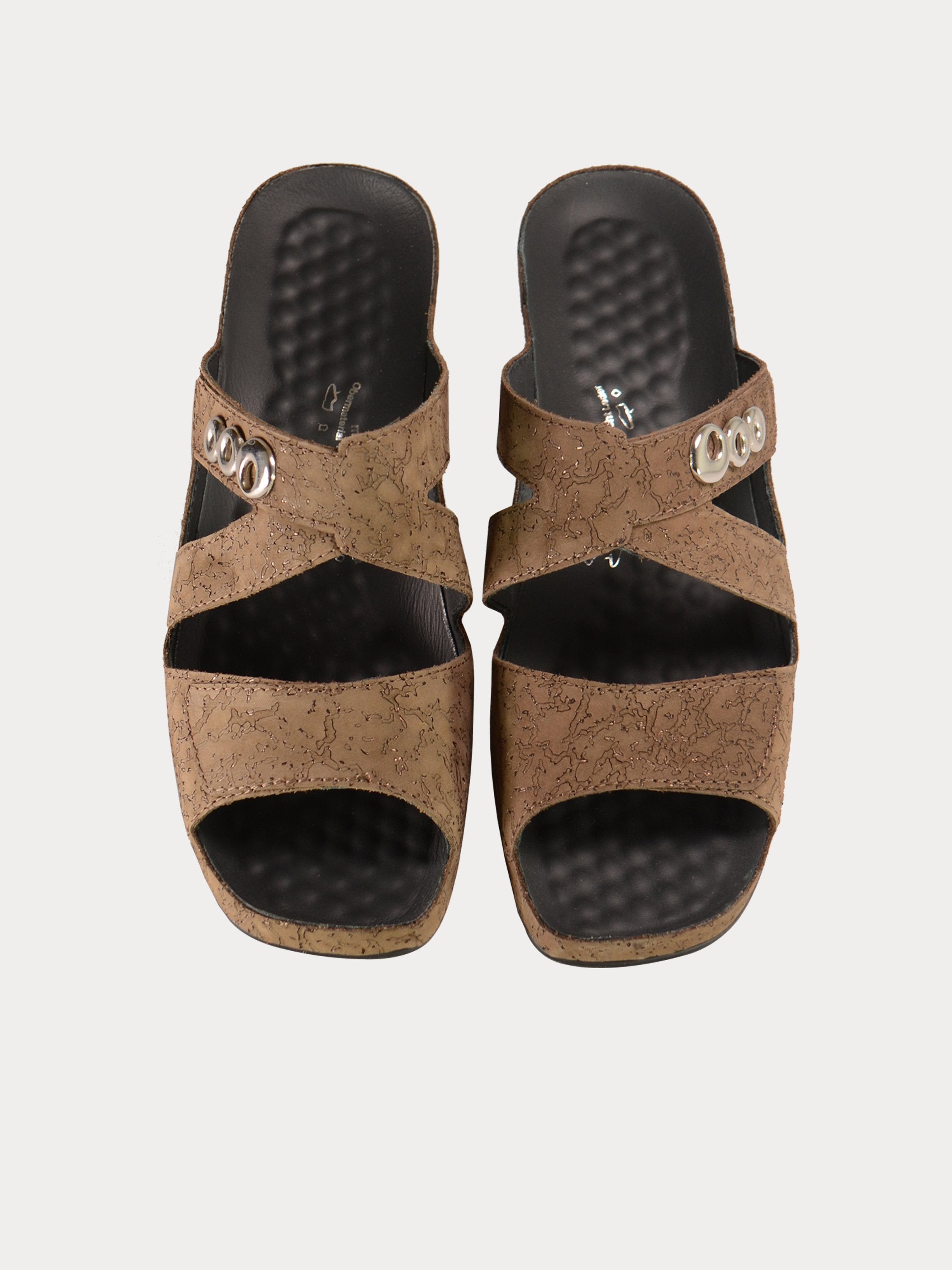 Vital Women's Suede Heeled Sandals #color_Brown
