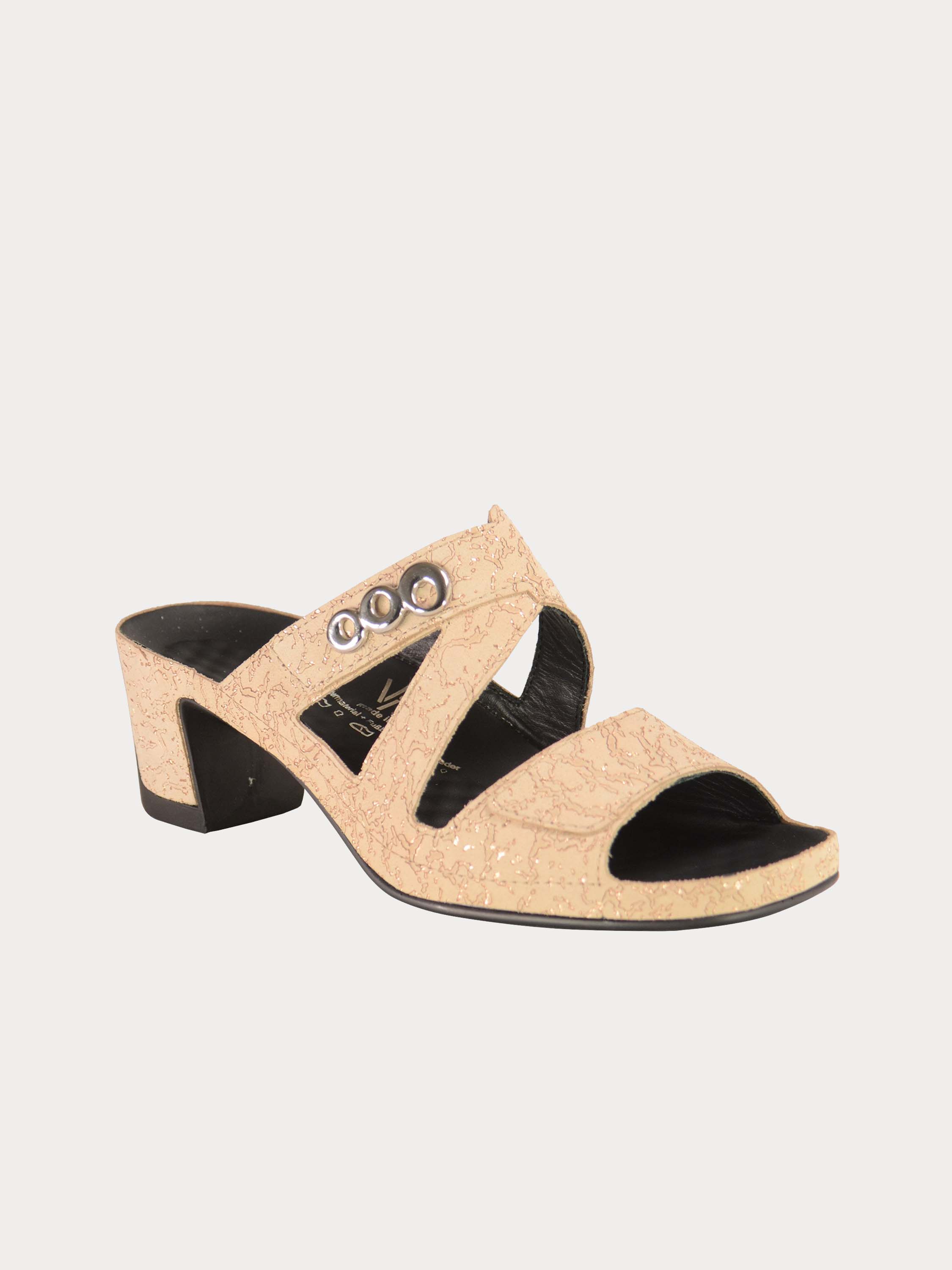 Vital Women's Suede Heeled Sandals #color_Gold