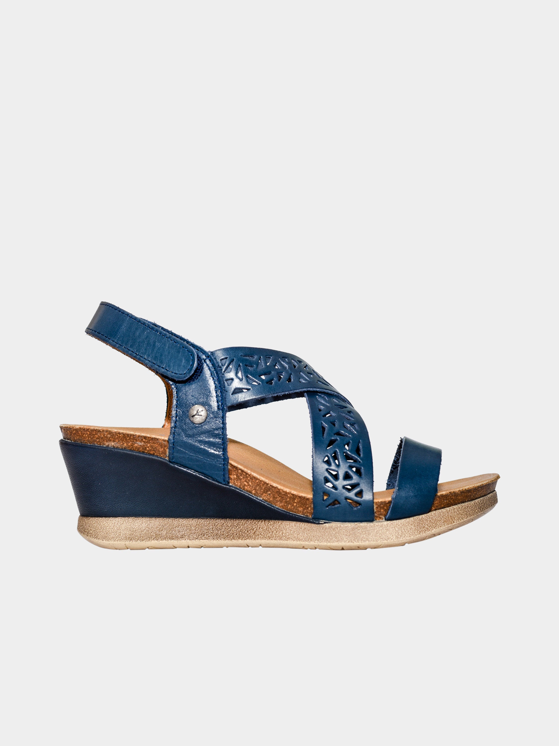 Wanda Panda Women's Manuela Back Strap Sandals #color_Navy