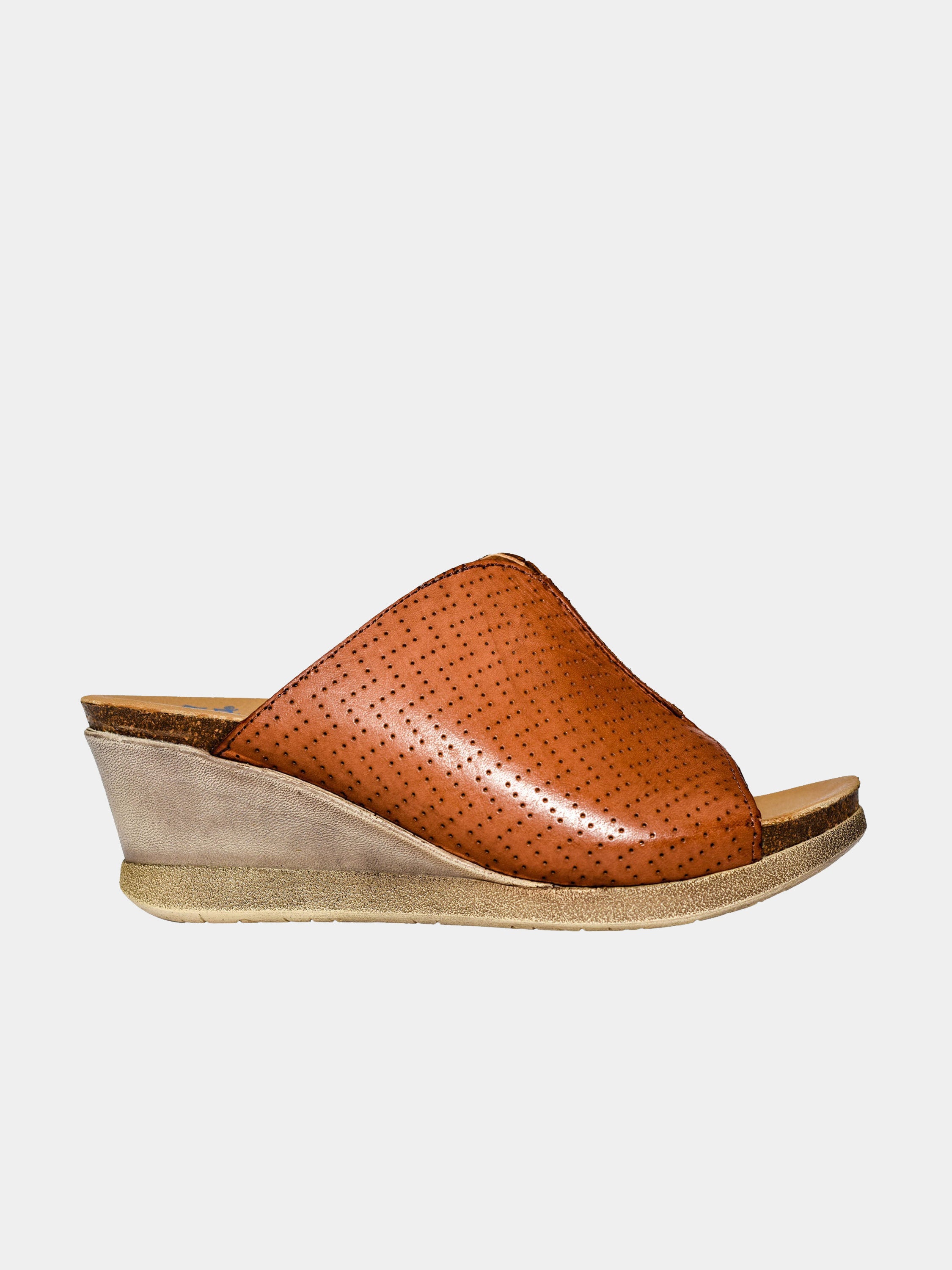Wanda Panda Women's Megan Wedge Sandals #color_Brown