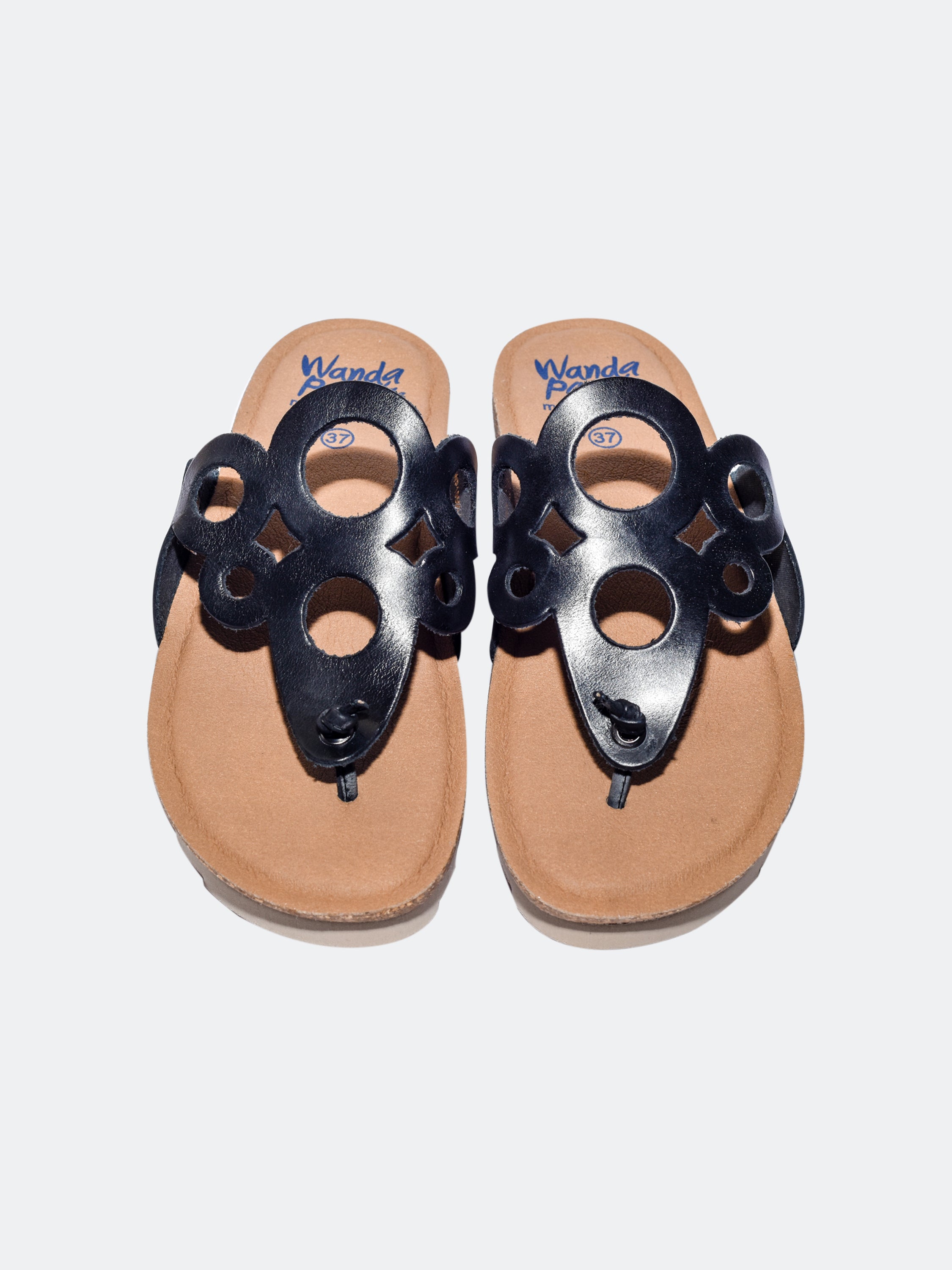 Wanda Panda Women's TARI Sandals #color_Black