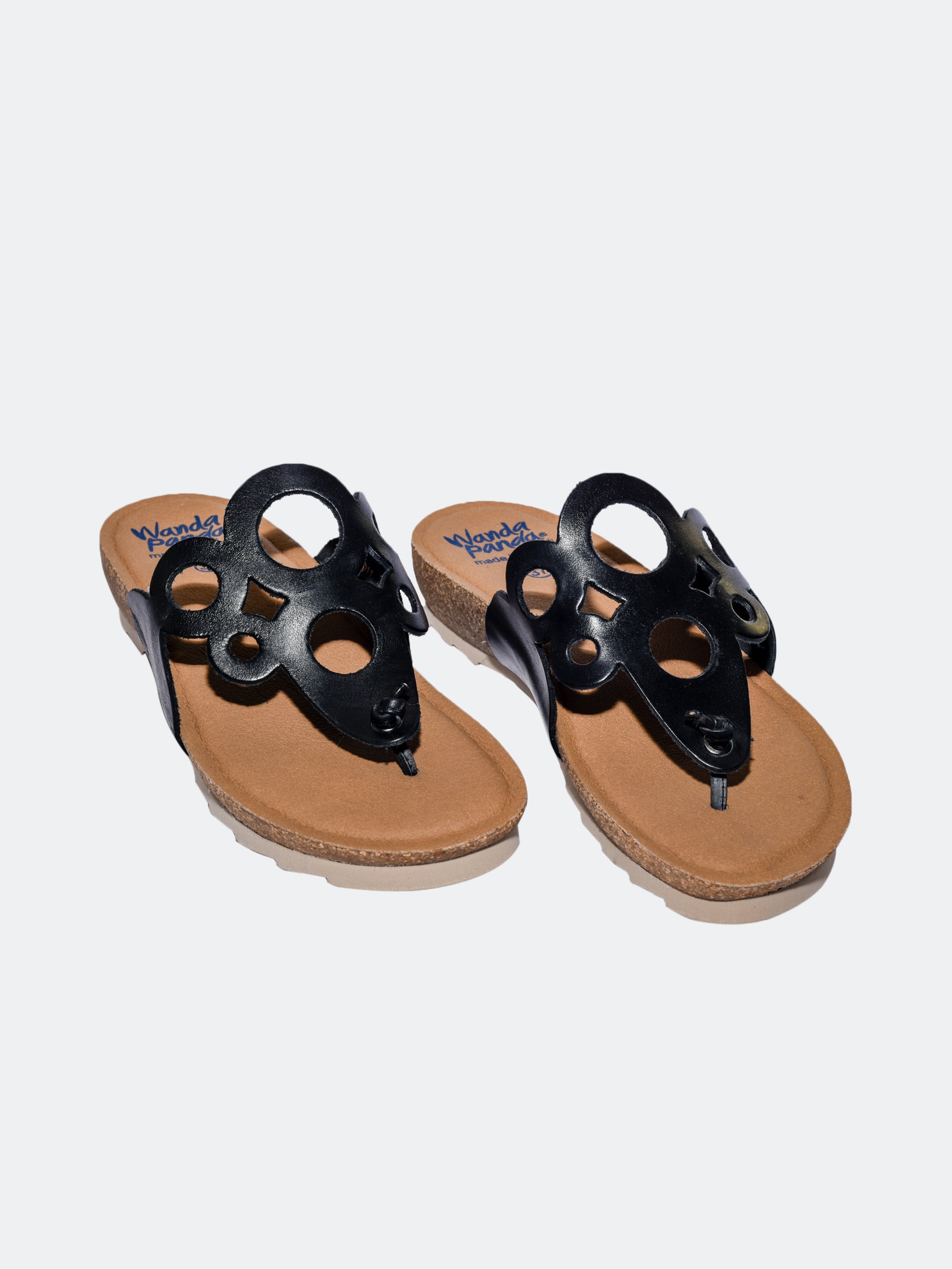 Wanda Panda Women's TARI Sandals #color_Black