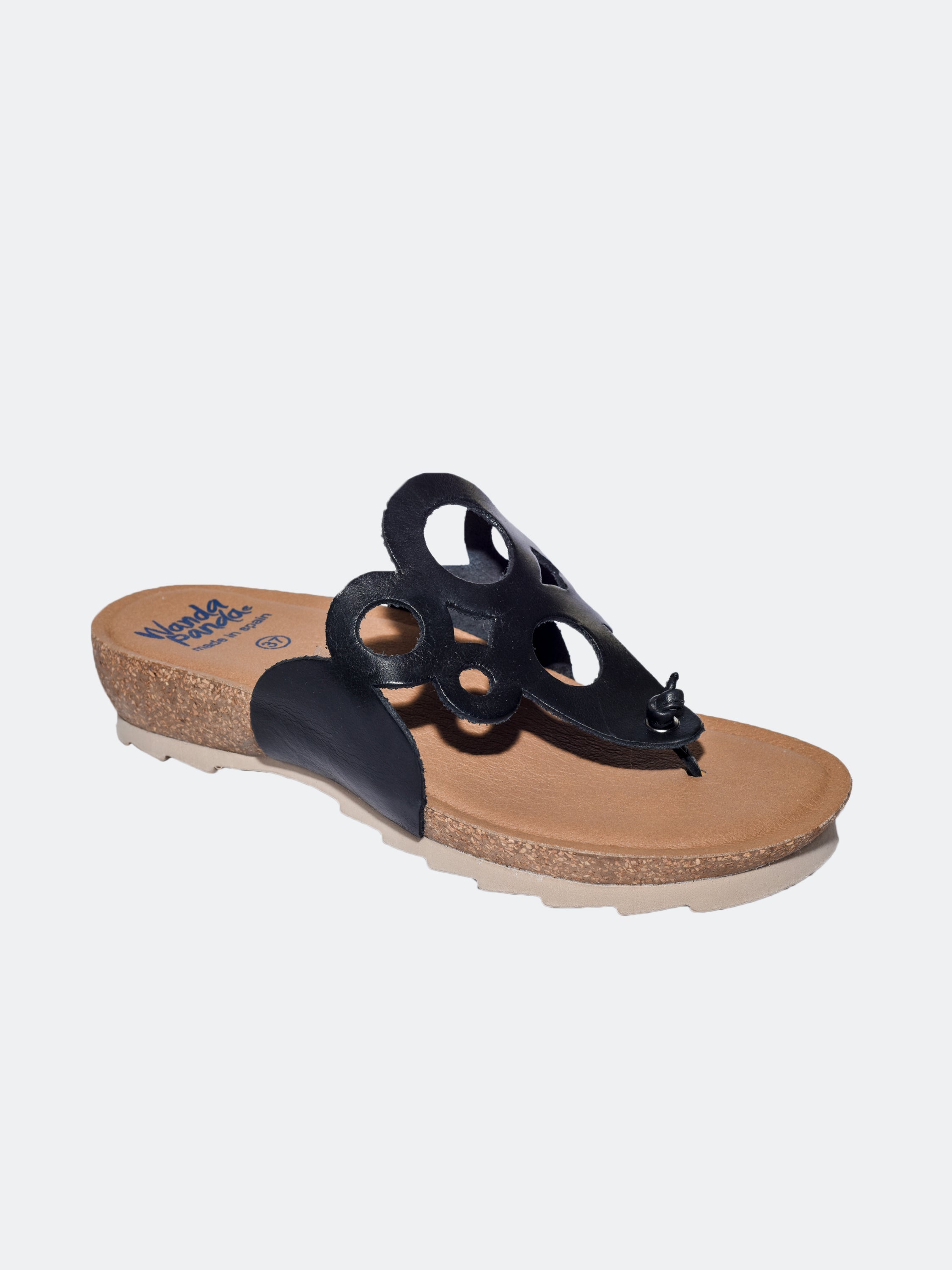 Wanda Panda Women's TARI Sandals #color_Black
