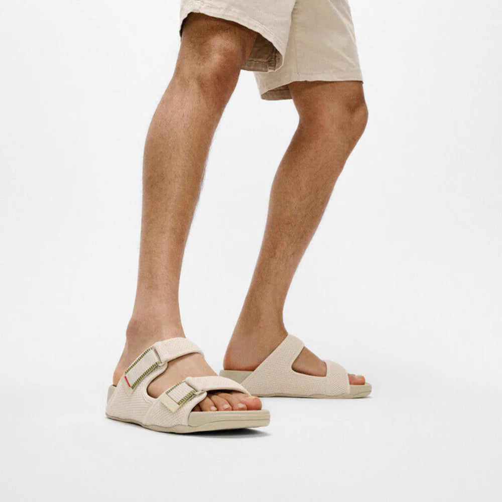 Fitflop Gogh Moc Adjustable Water-Resistant Mesh Sliders #color_Gray