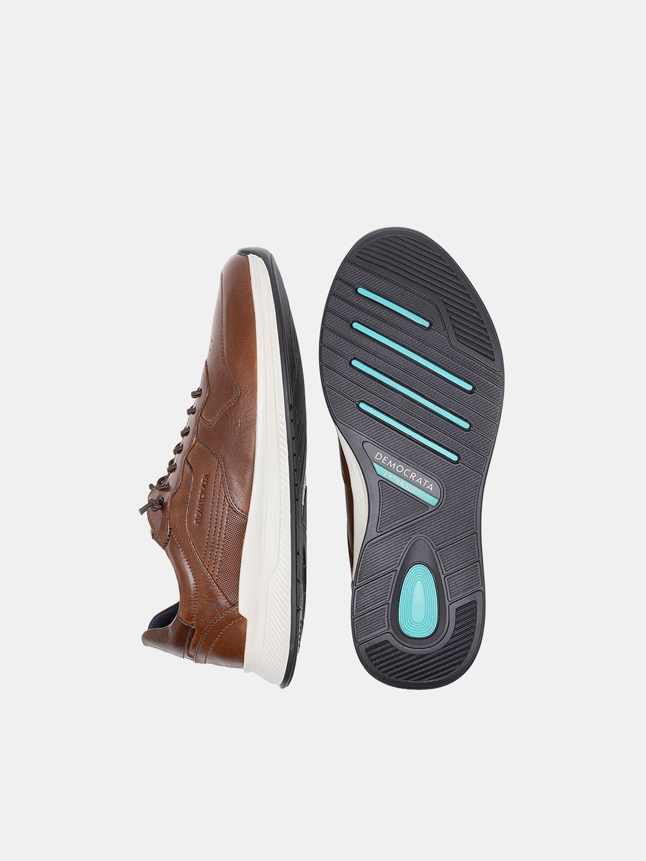 Democrata Men's Journey Extra Soft Denim Shoes #color_Brown