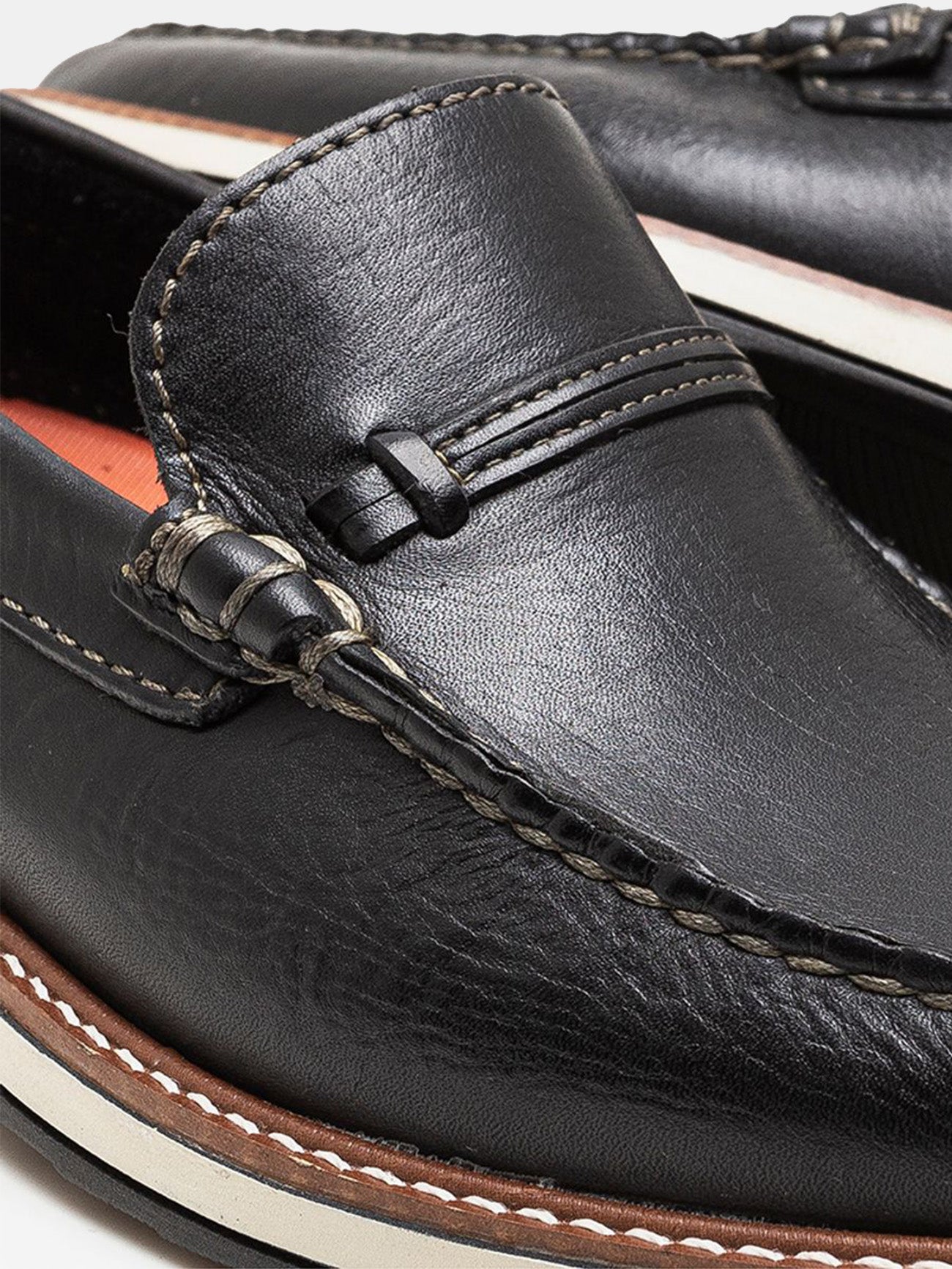 Democrata Men's Oliver Metropolitan Moccasin Shoes #color_Black